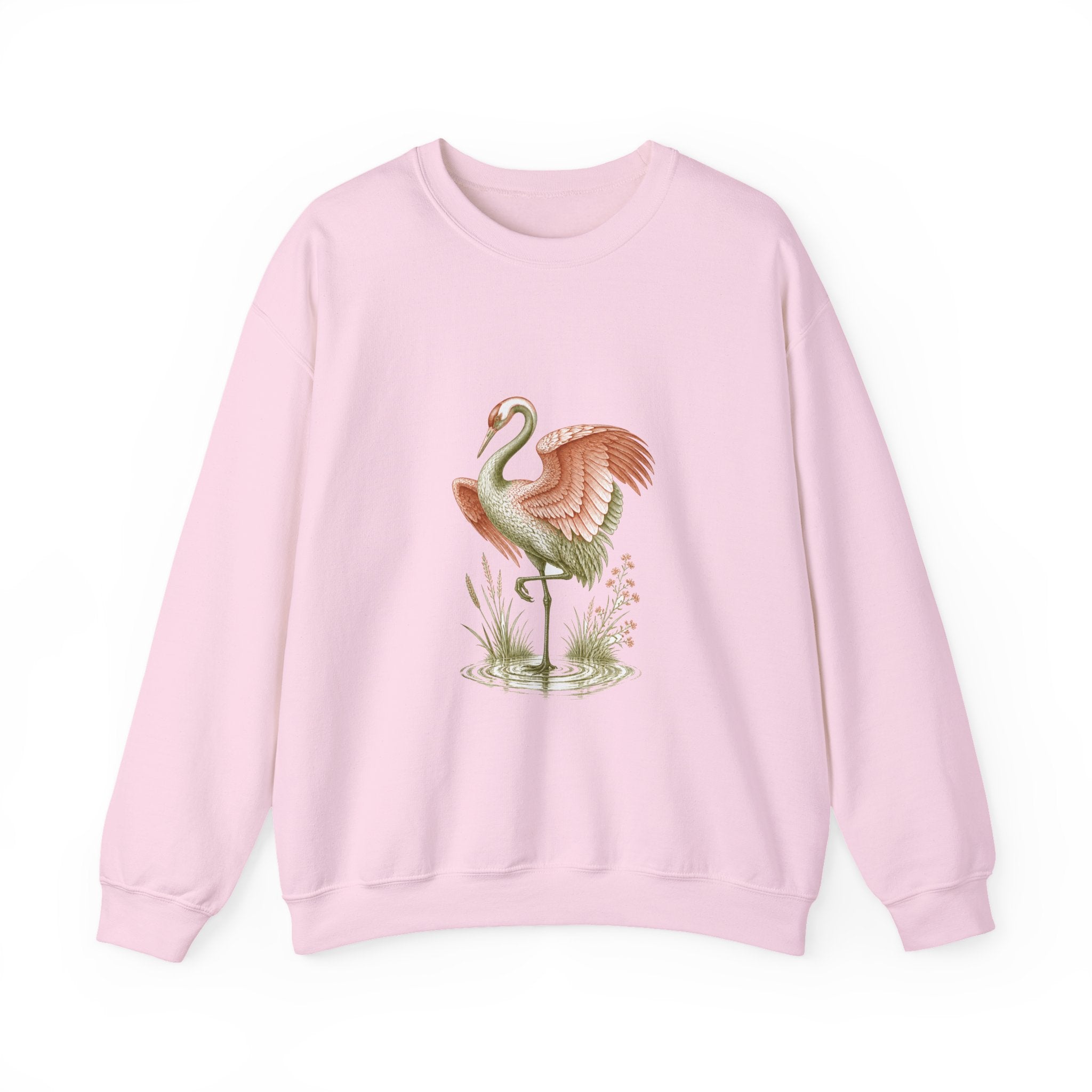 Matching Couple Sweatshirt - Tiger & Crane Matching Couple Premium Fleece Sweatshirt Vintage Art His Hers Honeymoon Gift - Design B