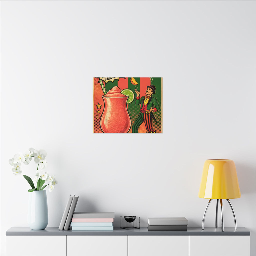 Daiquiri Fruit Juggler Wall Art Canvas 16×20 Pop Art Living Room Decor Maximalist Print