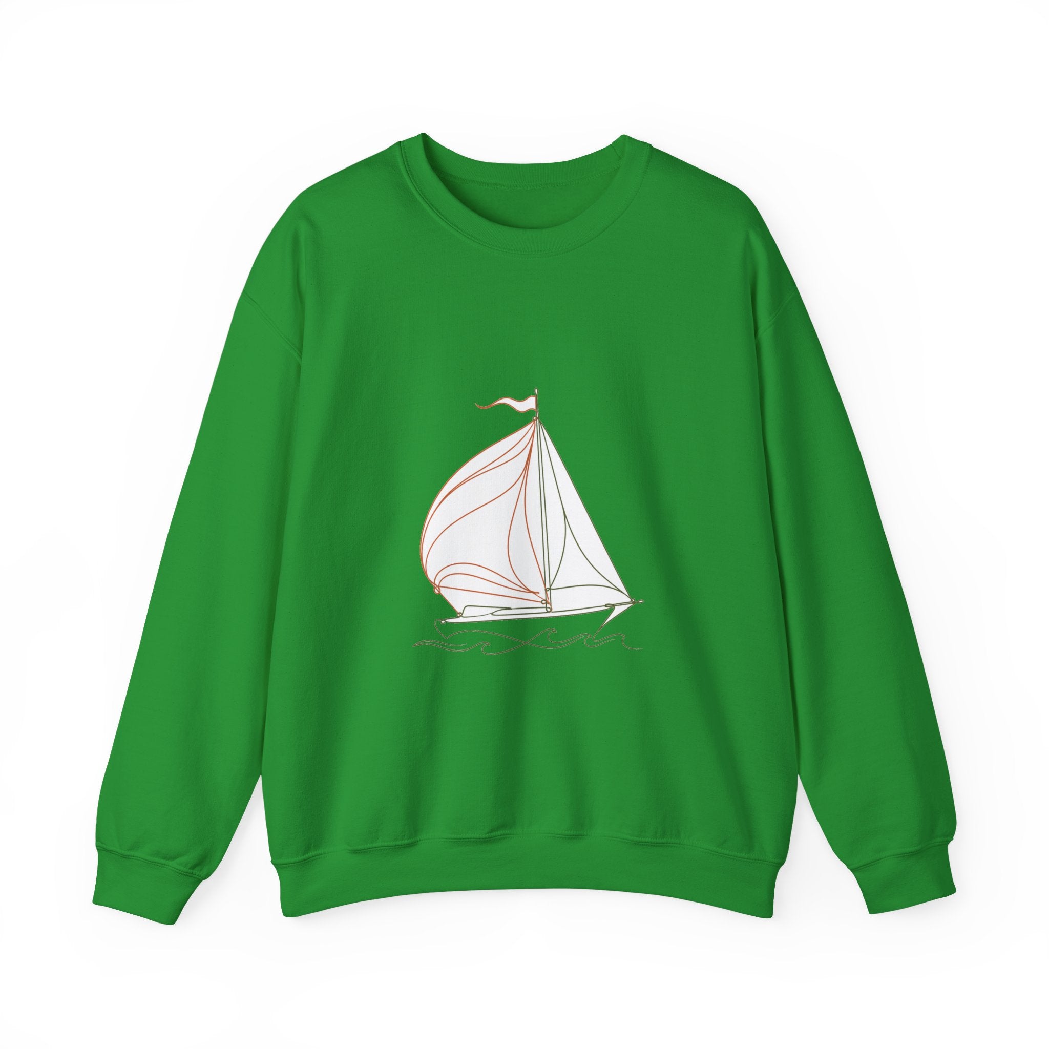 Matching Couple Sweatshirt - Anchor & Sail Matching Couple Crewneck Sweatshirt Minimalist Art His Hers Valentine Gift - Design B