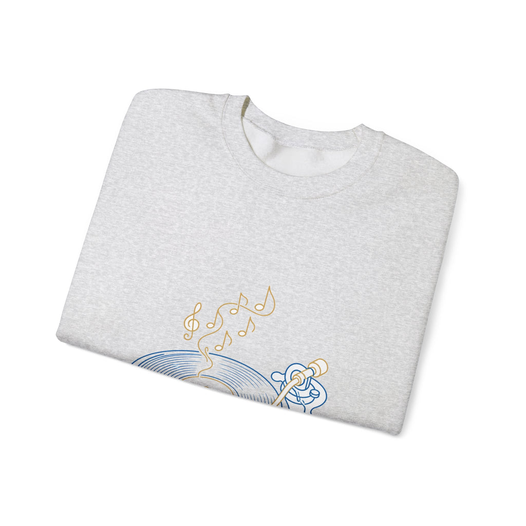 Matching Couple Sweatshirt - Vinyl & Cassette Matching Couple Comfort Colors Crew Minimalist Art His Hers Christmas Gift - Design A