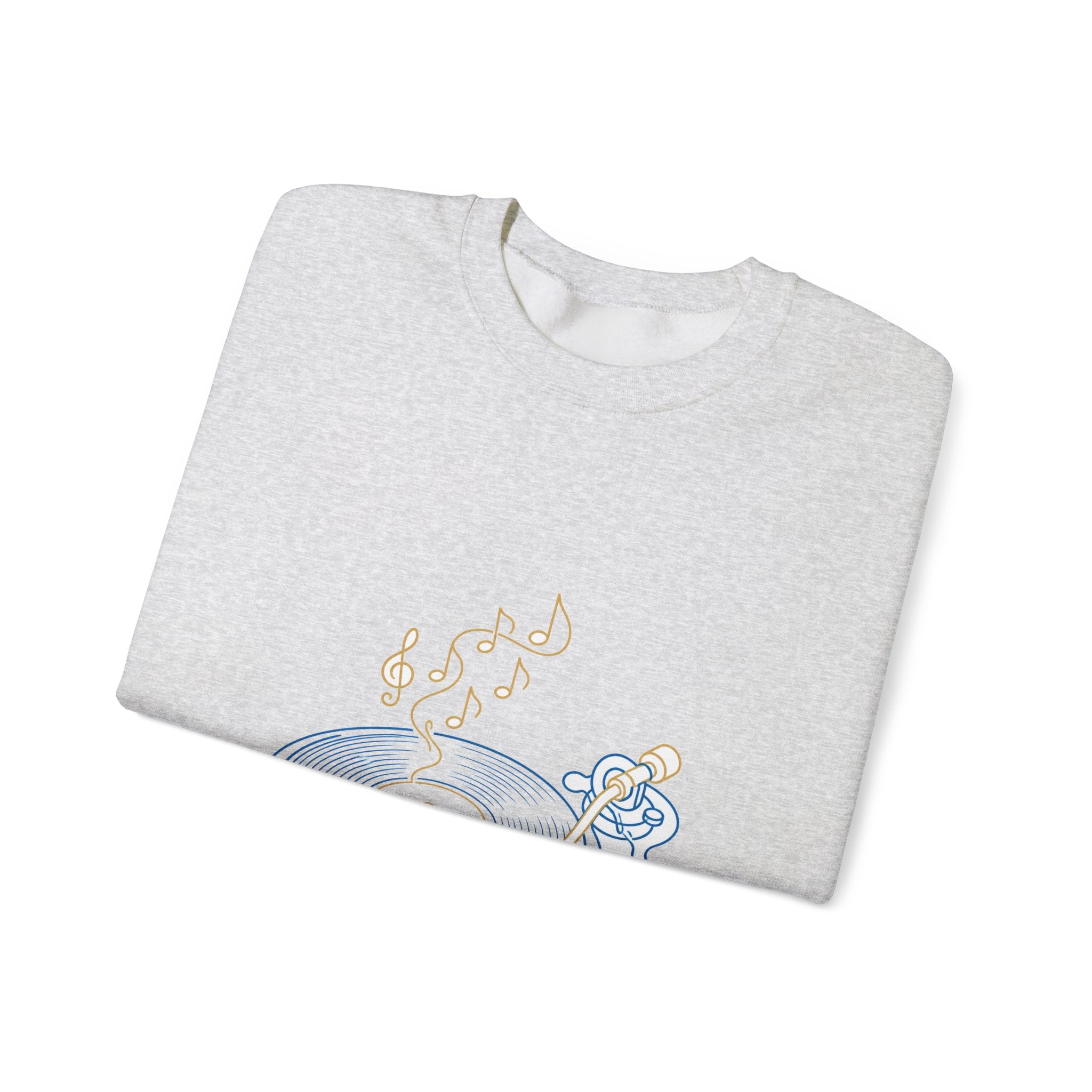 Matching Couple Sweatshirt - Vinyl & Cassette Matching Couple Comfort Colors Crew Minimalist Art His Hers Christmas Gift - Design A