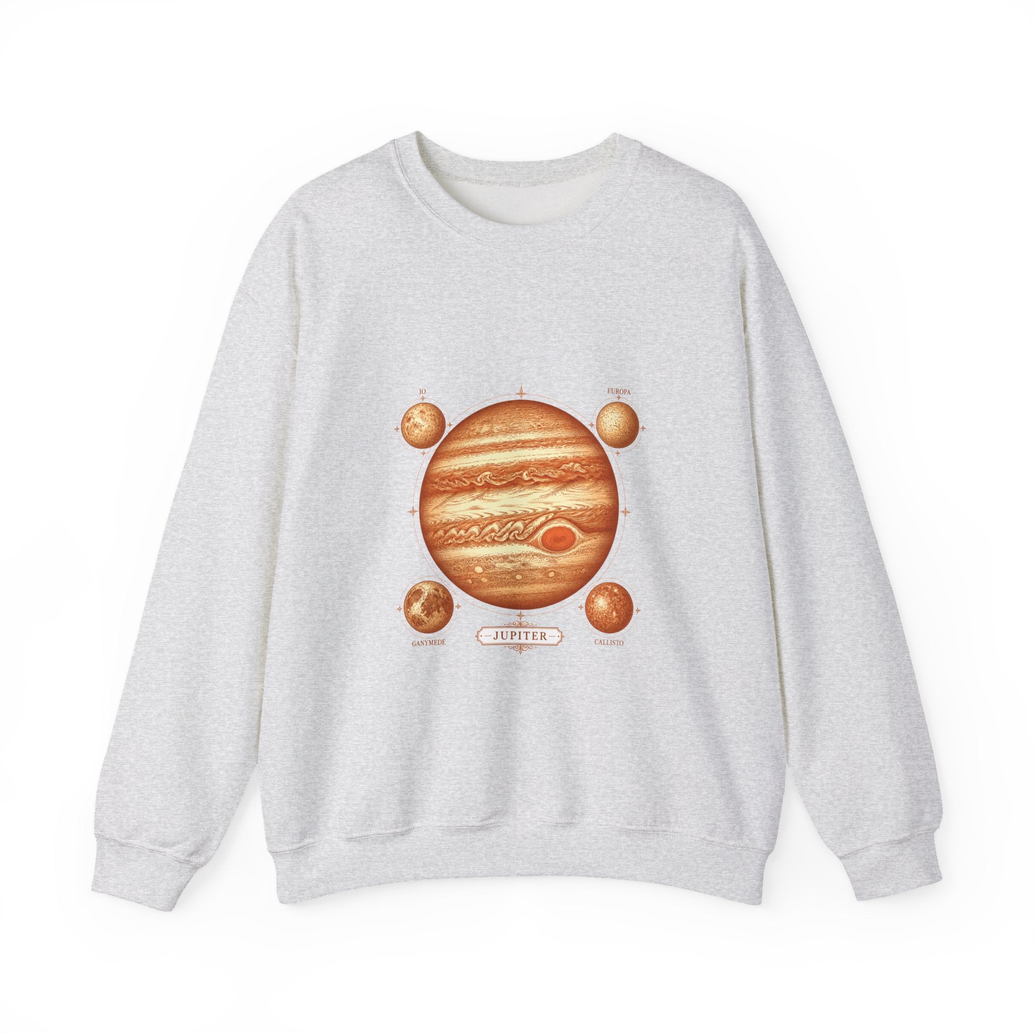 Matching Couple Sweatshirt - Saturn & Jupiter Matching Couple Comfort Colors Crew Vintage Art His Hers Honeymoon Gift - Design B