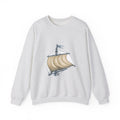 Matching Couple Sweatshirt - Anchor & Sail Matching Couple Premium Fleece Sweatshirt Vintage Art His Hers Honeymoon Gift - Design B