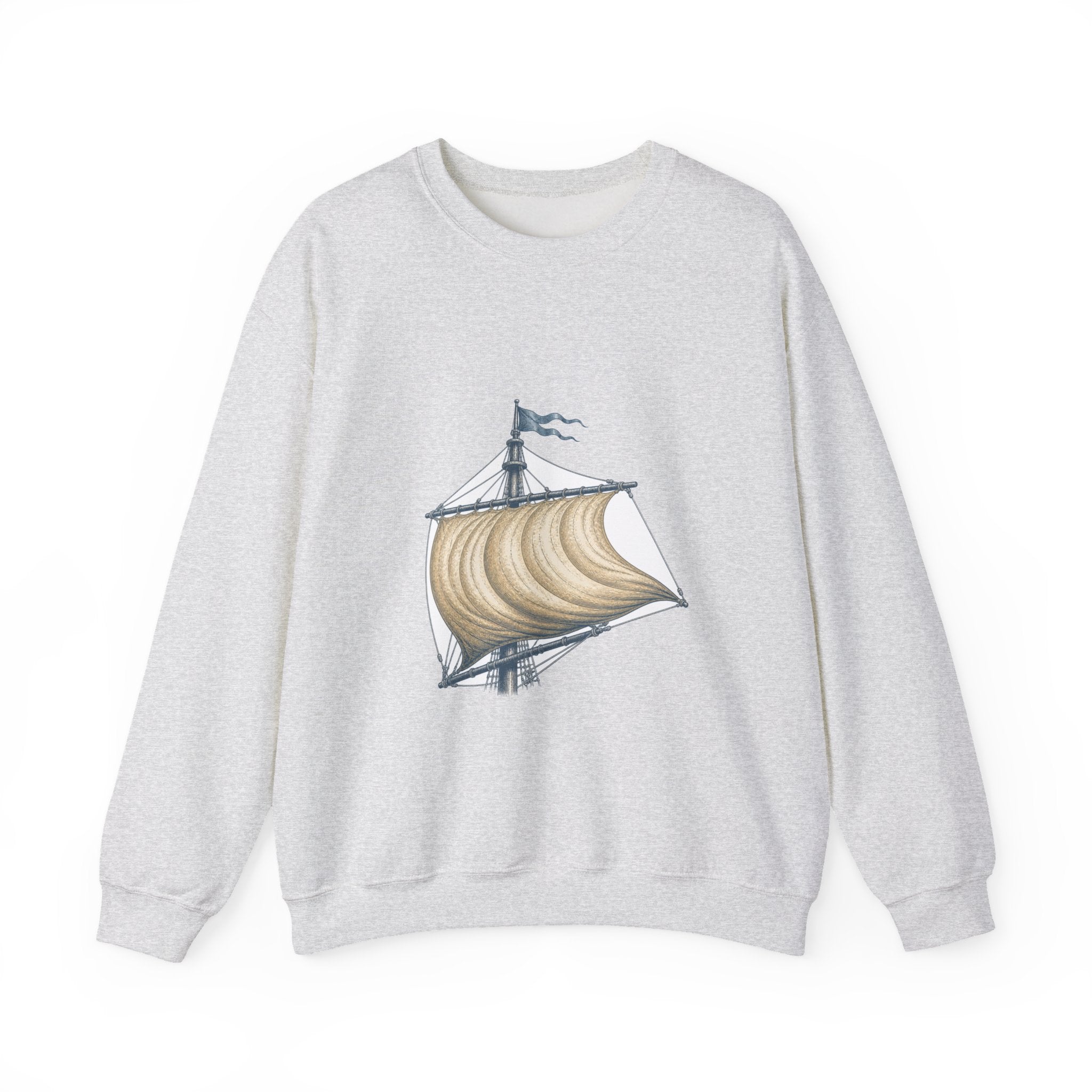 Matching Couple Sweatshirt - Anchor & Sail Matching Couple Premium Fleece Sweatshirt Vintage Art His Hers Honeymoon Gift - Design B