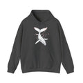 Matching Couple Sweatshirt - Eagle & Whale Matching Couple Hooded Sweatshirt Minimalist Art His Hers Valentine Gift - Design B