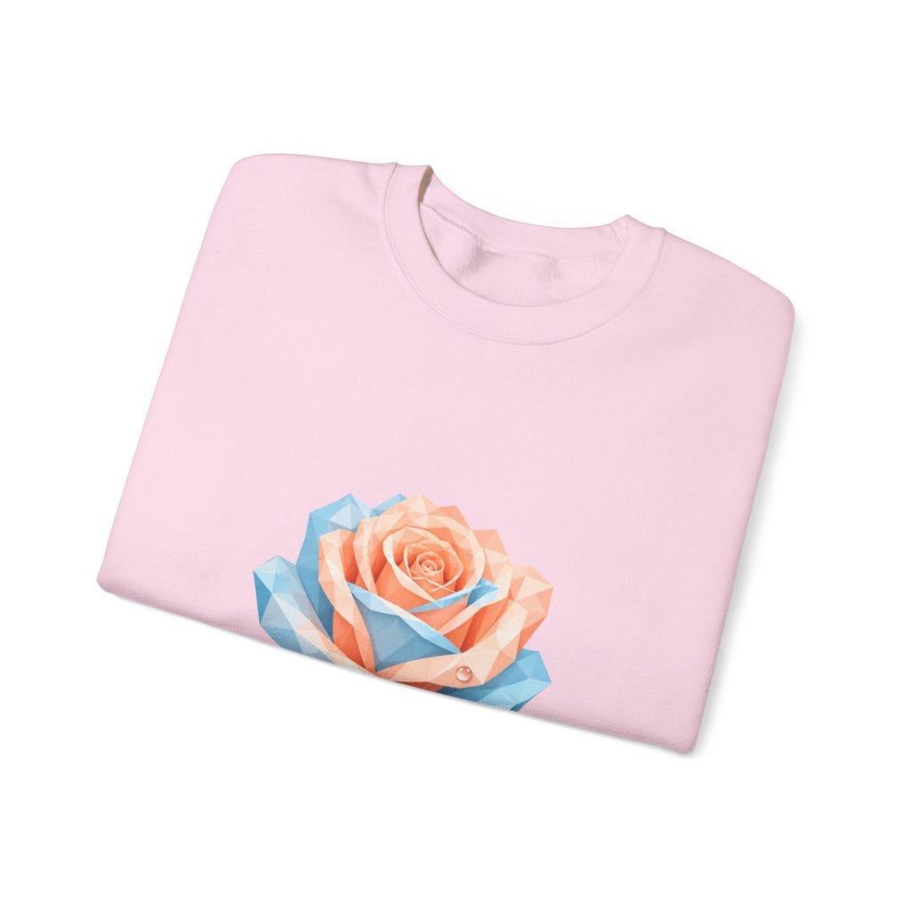 Matching Couple Sweatshirt - Rose & Thorn Matching Couple Comfort Colors Crew Geometric Art His Hers Love Gift - Design A