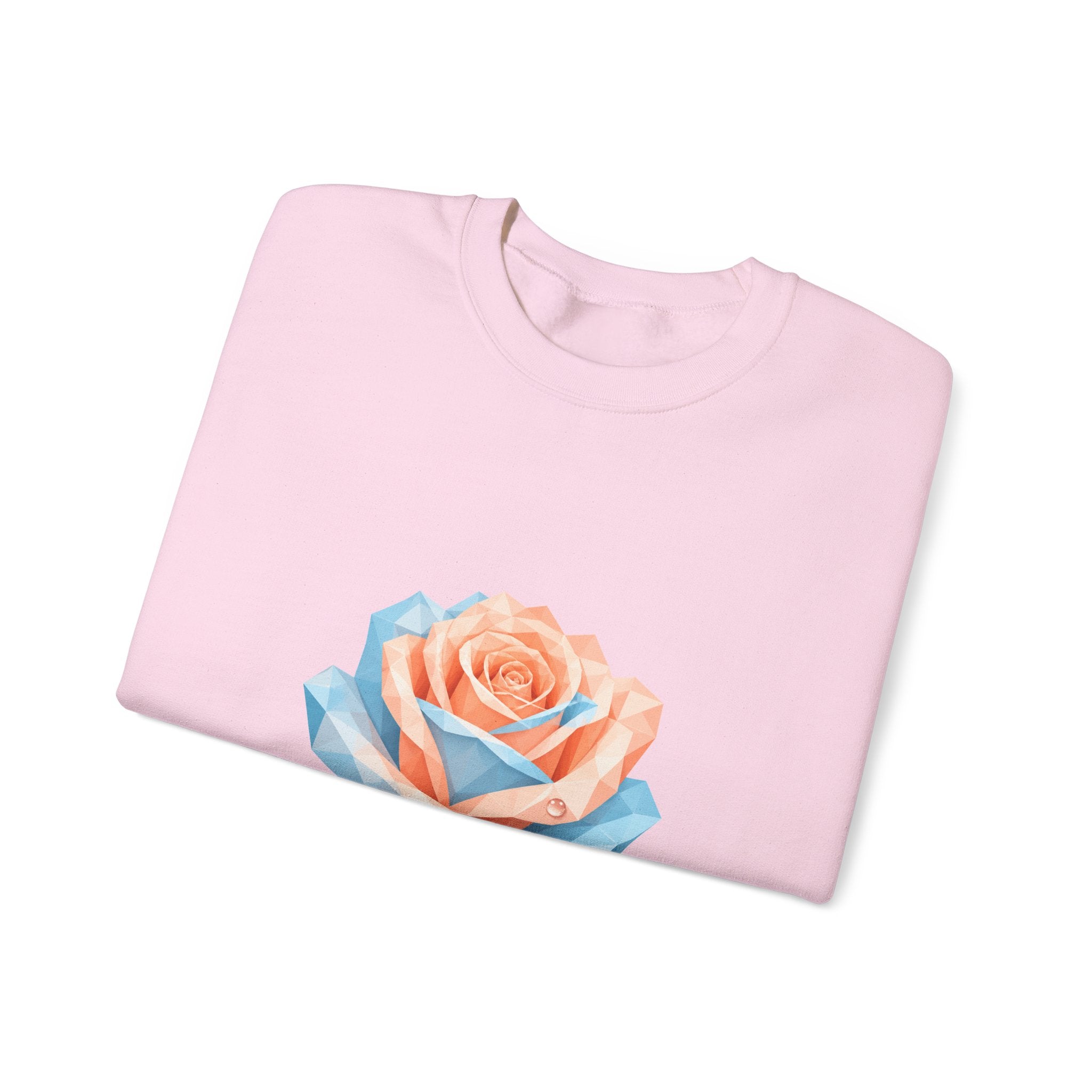 Matching Couple Sweatshirt - Rose & Thorn Matching Couple Comfort Colors Crew Geometric Art His Hers Love Gift - Design A