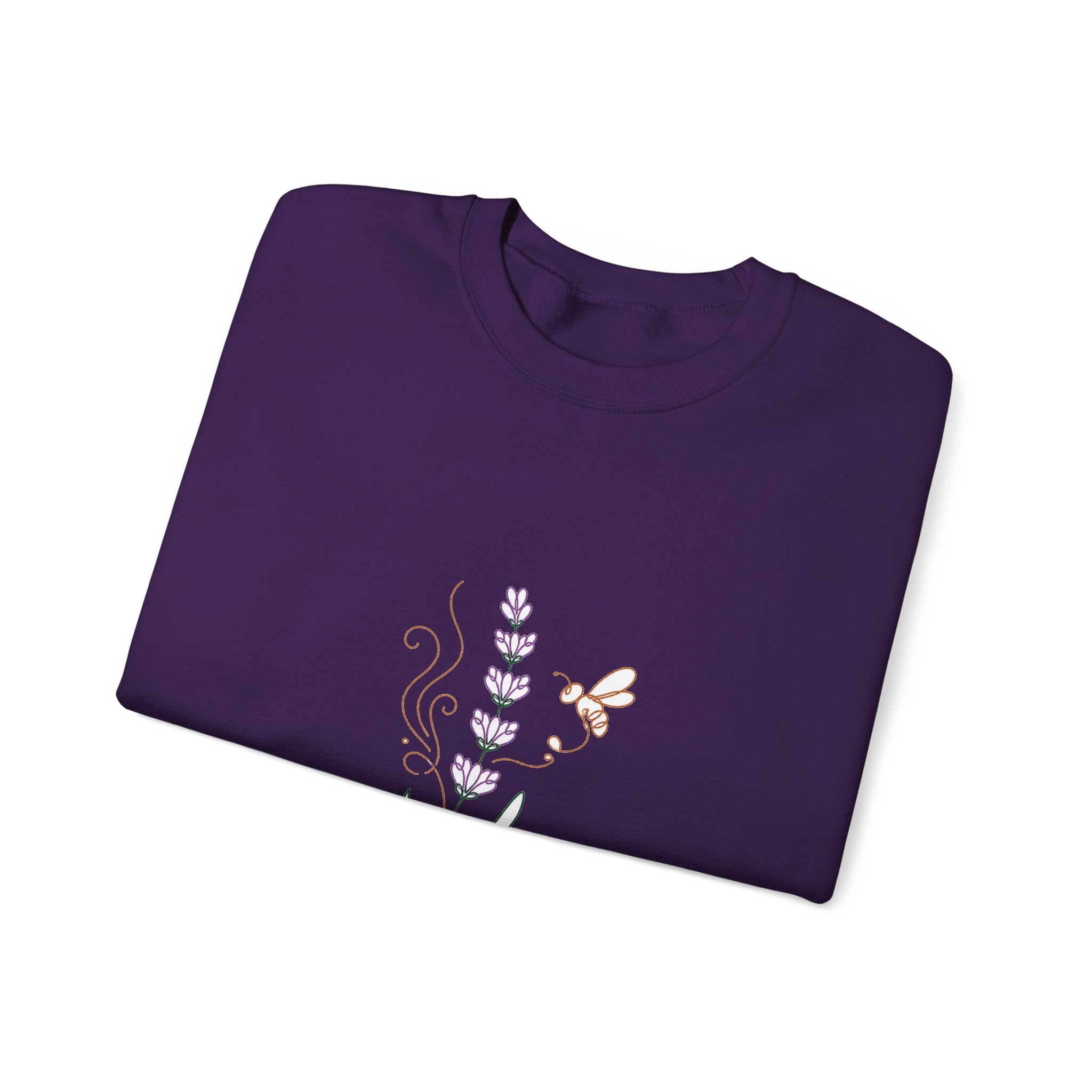 Matching Couple Sweatshirt - Lavender & Thistle Matching Couple Crewneck Sweatshirt Minimalist Art His Hers Valentine Gift - Design A
