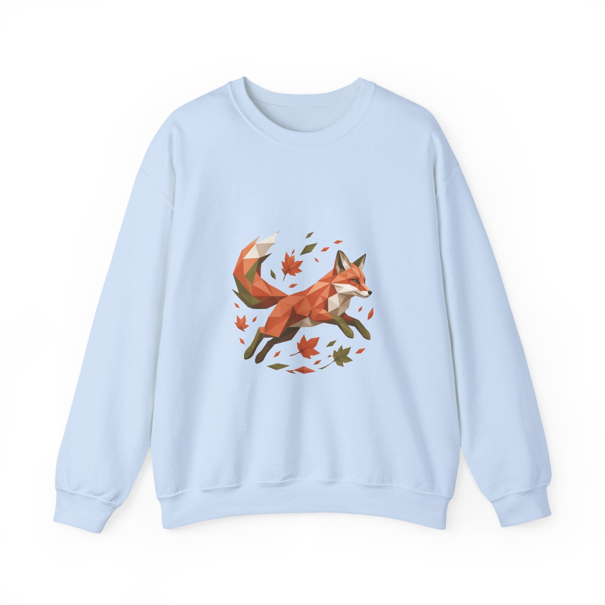 Matching Couple Sweatshirt - Fox & Rabbit Matching Couple Comfort Colors Crew Geometric Art His Hers Love Gift - Design A