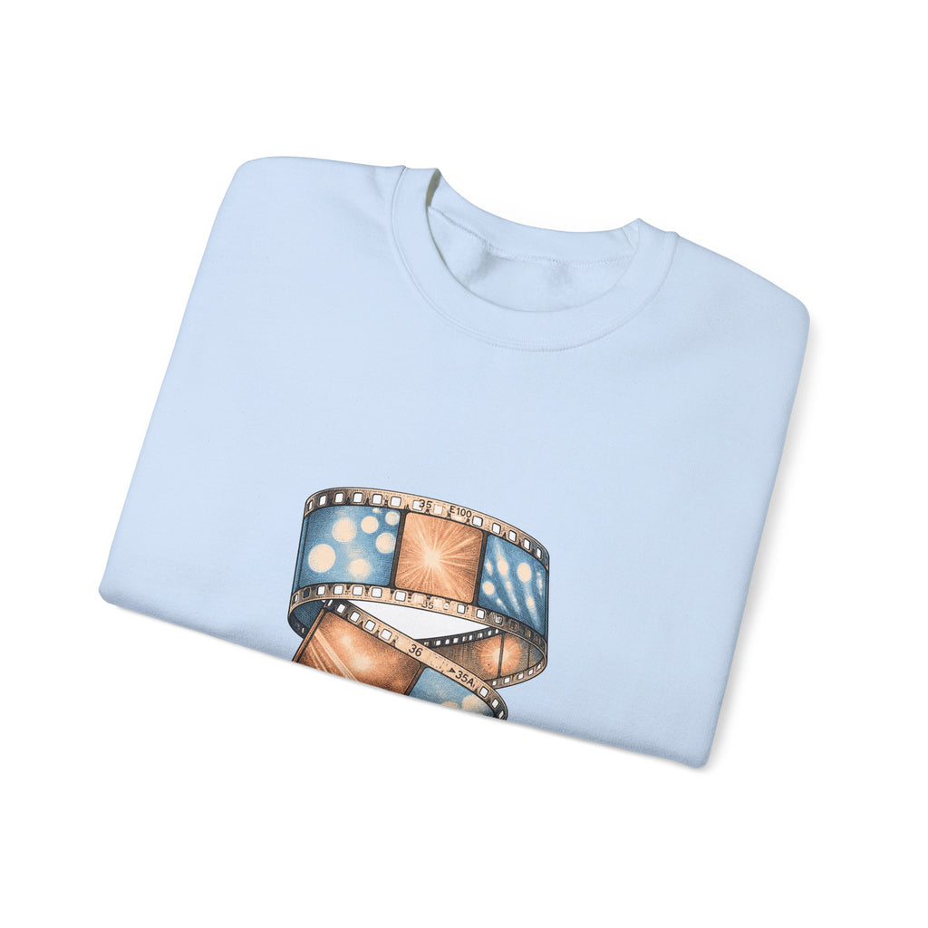 Matching Couple Sweatshirt - Camera & Film Matching Couple Crewneck Sweatshirt Vintage Art His Hers Wedding Gift - Design B