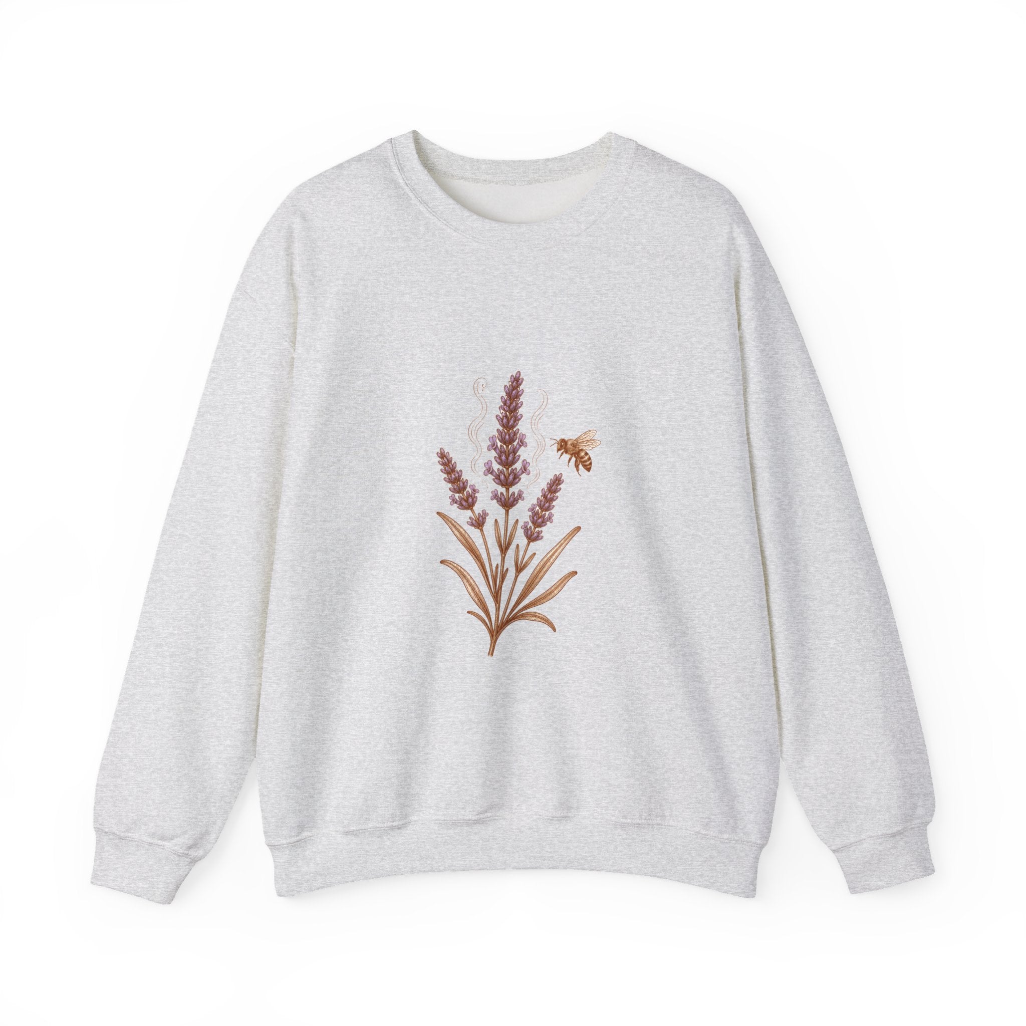 Matching Couple Sweatshirt - Lavender & Thistle Matching Couple Crewneck Sweatshirt Vintage Art His Hers Wedding Gift - Design A
