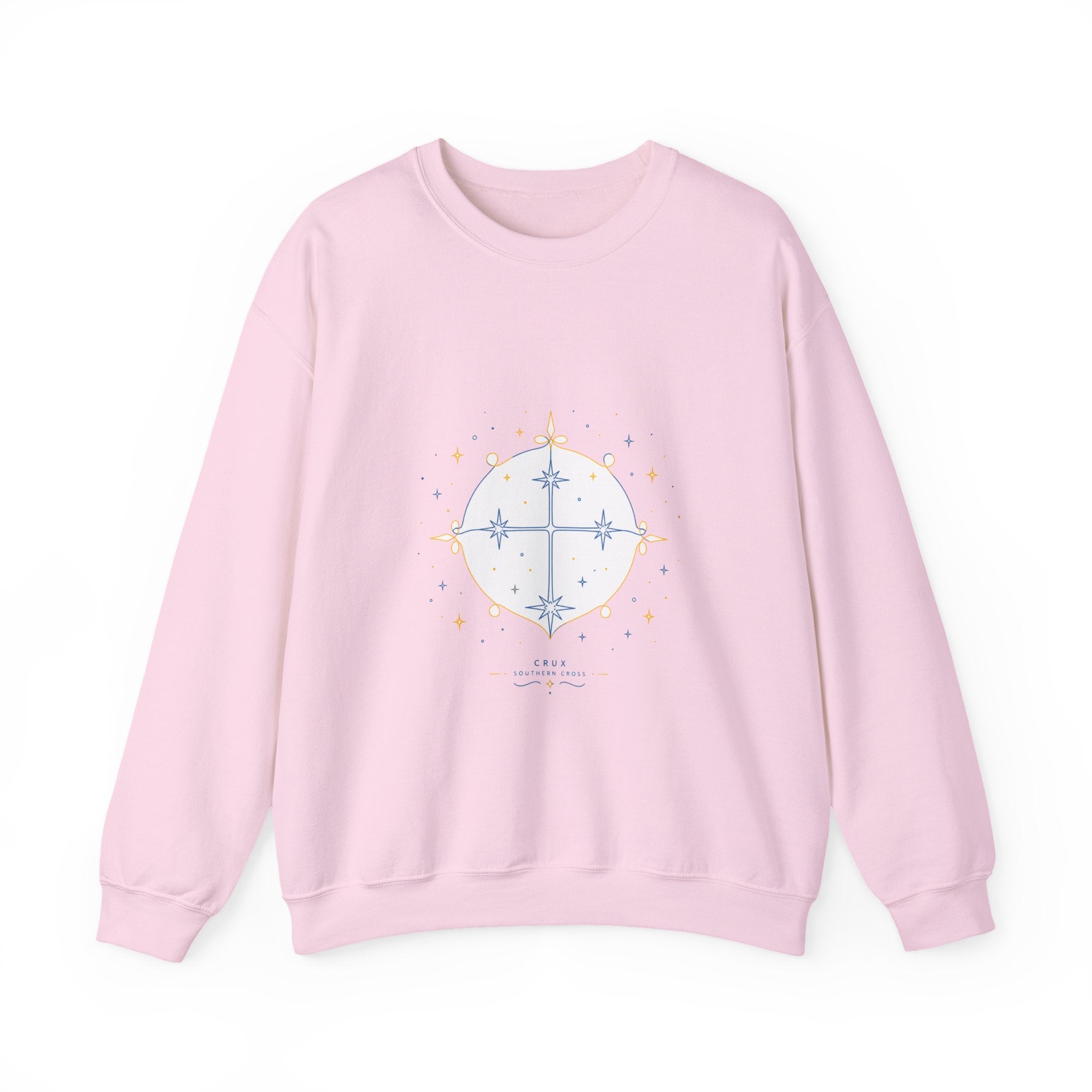Matching Couple Sweatshirt - Aurora & Southern Cross Matching Couple Premium Fleece Sweatshirt Minimalist Art His Hers Christmas Gift - Design B