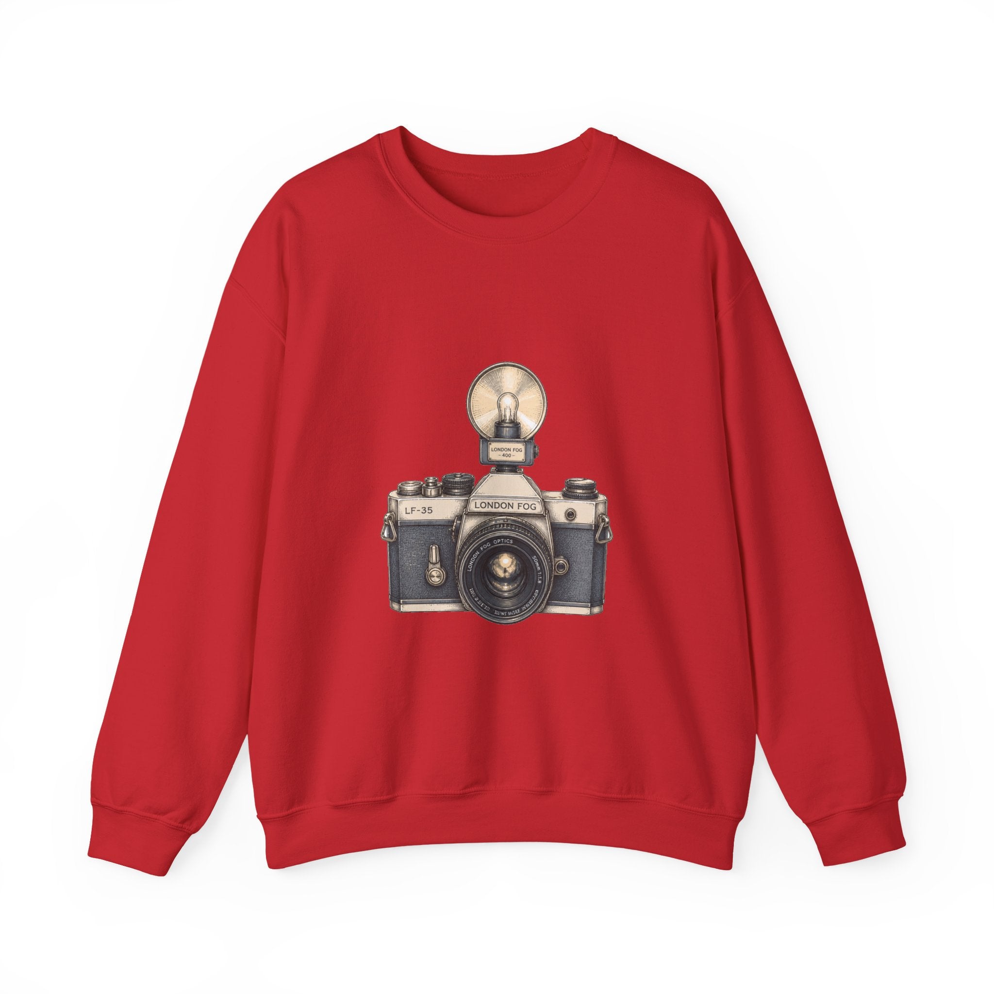Matching Couple Sweatshirt - Camera & Film Matching Couple Premium Fleece Sweatshirt Hand-Drawn Art His Hers Anniversary Gift - Design A