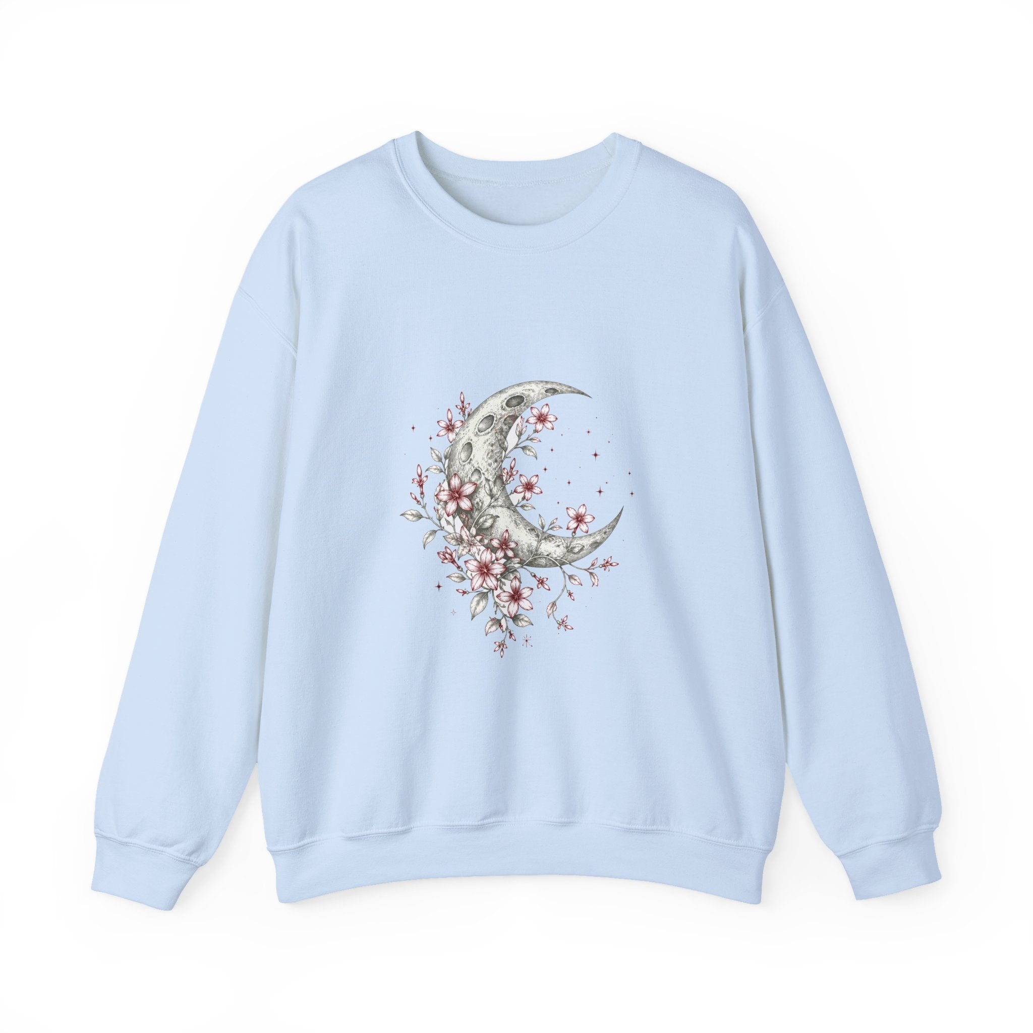 Matching Couple Sweatshirt - Sun & Moon Matching Couple Crewneck Sweatshirt Hand-Drawn Art His Hers Best Friend Gift - Design A