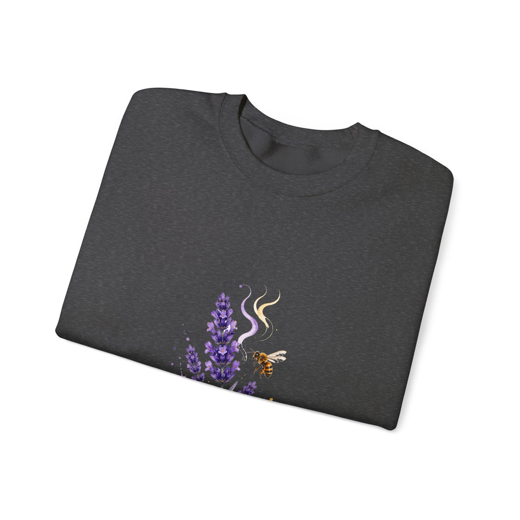 Matching Couple Sweatshirt - Lavender & Thistle Matching Couple Crewneck Sweatshirt Watercolor Art His Hers Engagement Gift - Design A