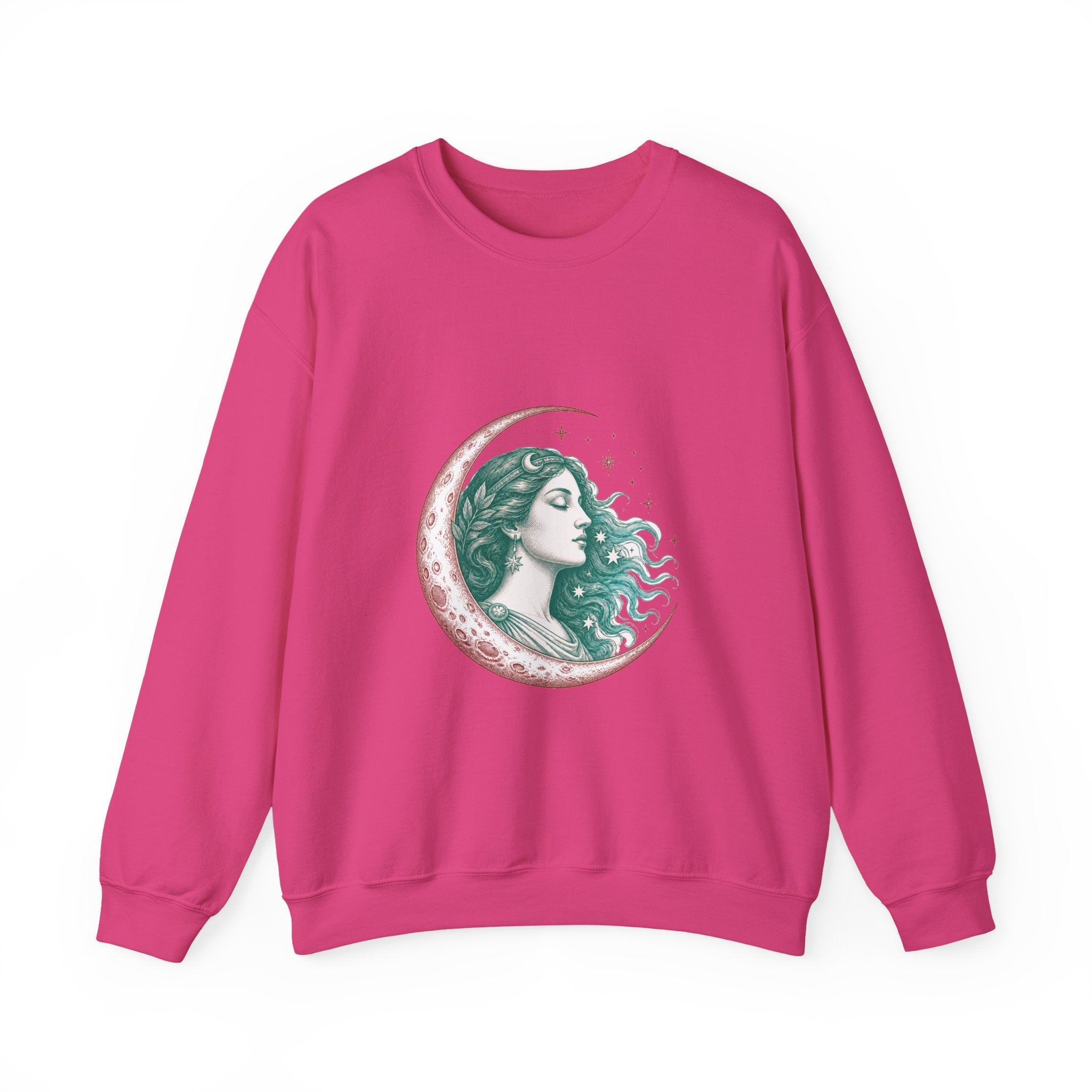 Matching Couple Sweatshirt - Helios & Selene Matching Couple Comfort Colors Crew Vintage Art His Hers Honeymoon Gift - Design B