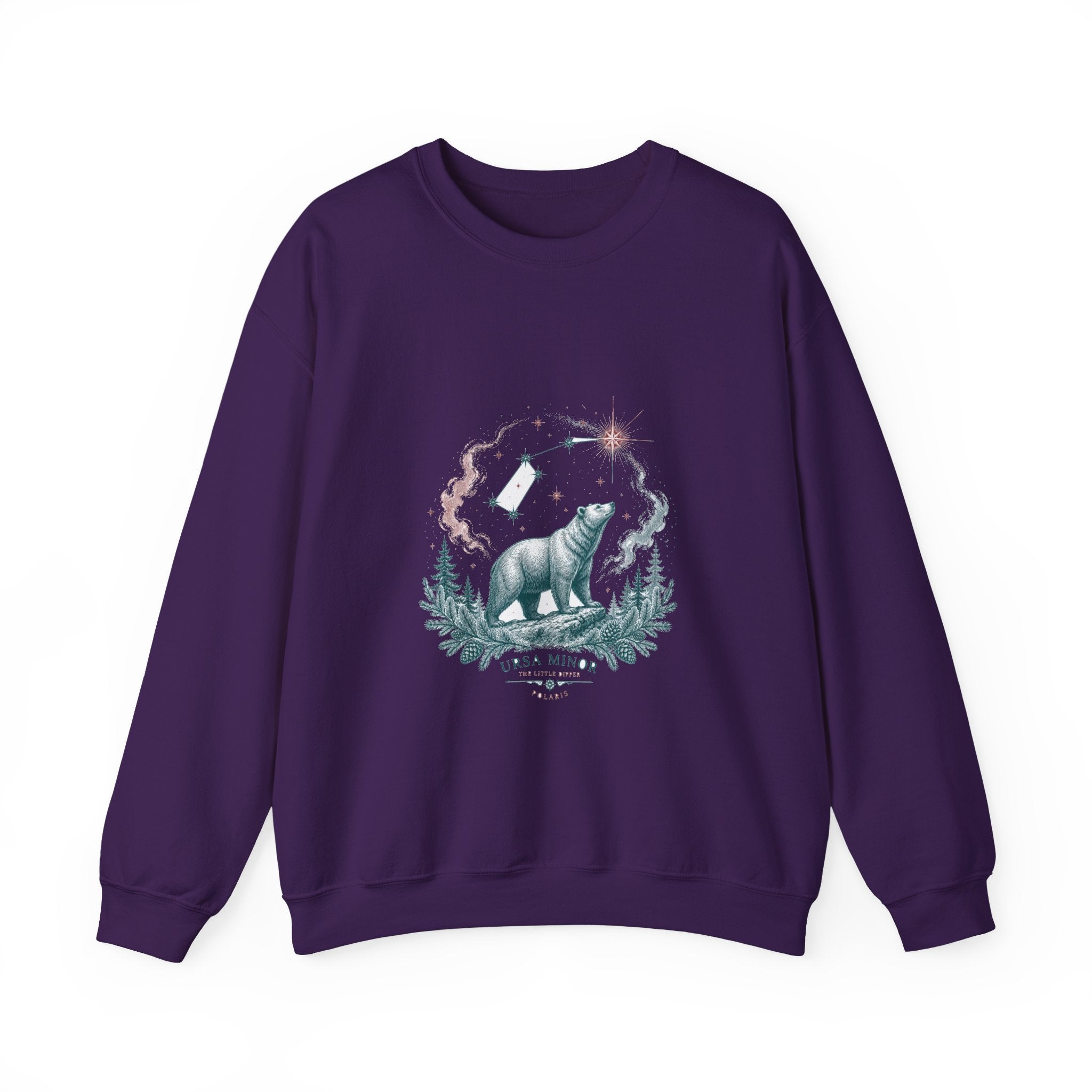 Matching Couple Sweatshirt - Big & Little Dipper Matching Couple Comfort Colors Crew Vintage Art His Hers Honeymoon Gift - Design B