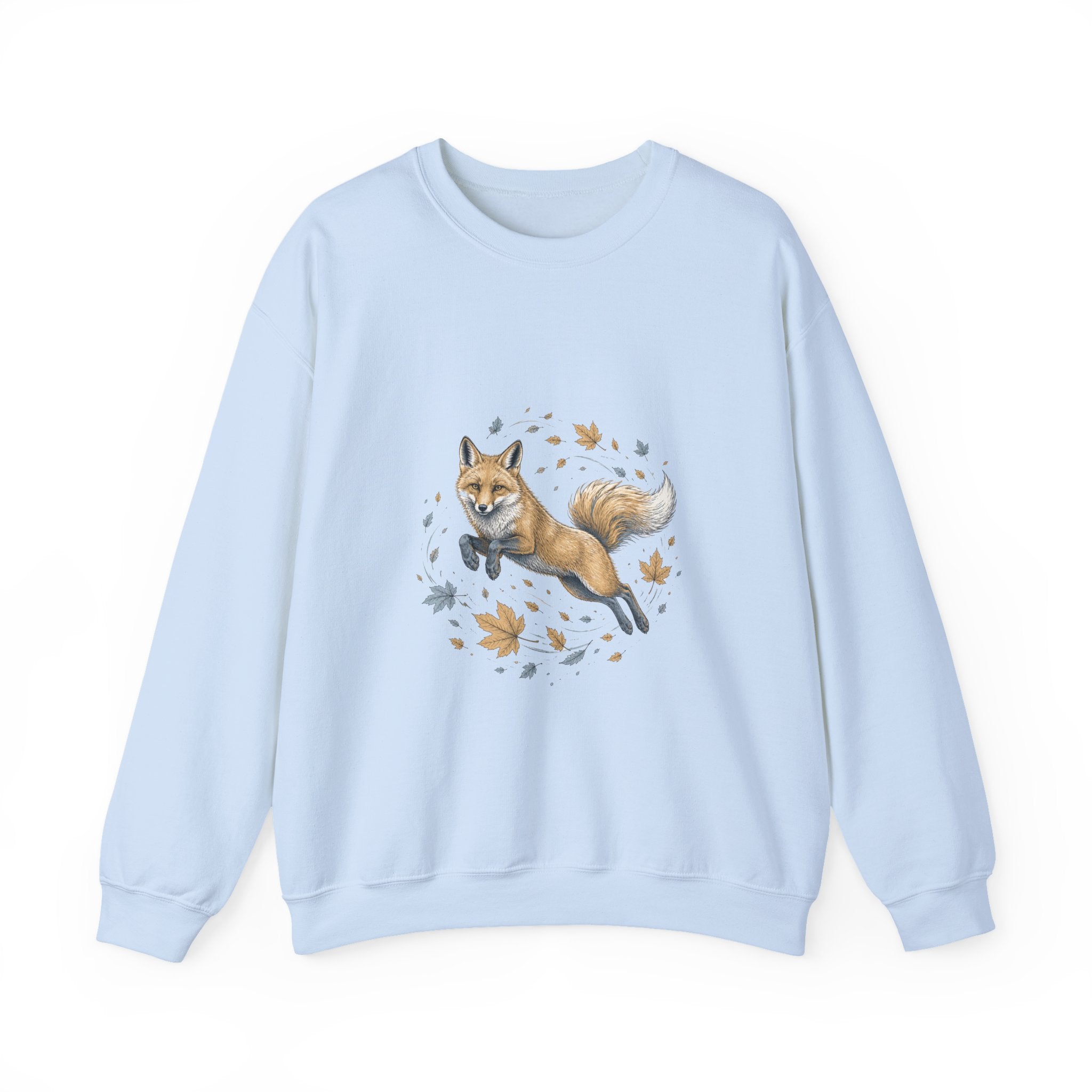 Matching Couple Sweatshirt - Fox & Rabbit Matching Couple Crewneck Sweatshirt Hand-Drawn Art His Hers Best Friend Gift - Design A
