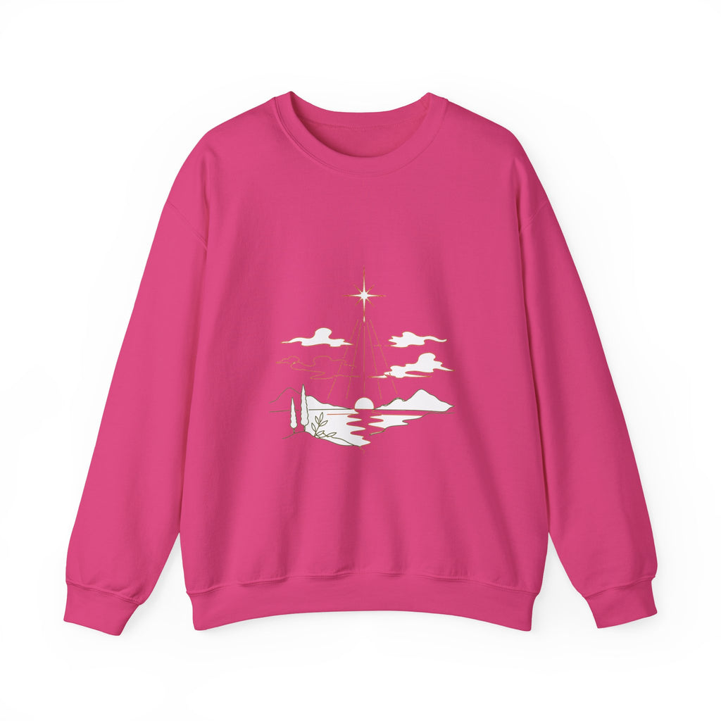 Matching Couple Sweatshirt - Evening & Morning Star Matching Couple Premium Fleece Sweatshirt Minimalist Art His Hers Christmas Gift - Design A