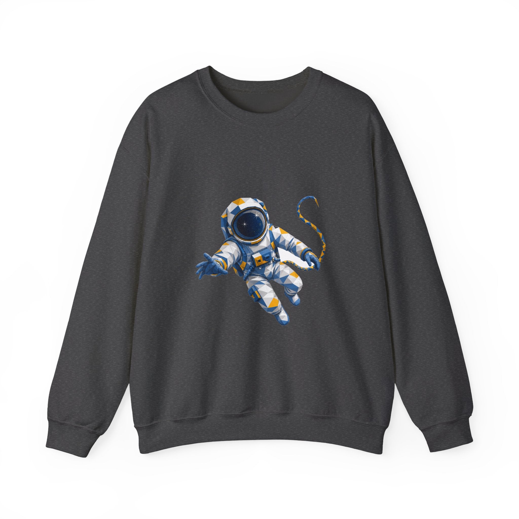 Matching Couple Sweatshirt - Astronaut & Planet Matching Couple Comfort Colors Crew Geometric Art His Hers Love Gift - Design A
