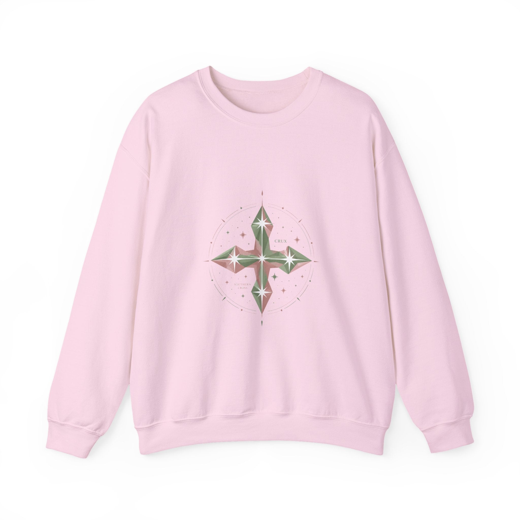 Matching Couple Sweatshirt - Aurora & Southern Cross Matching Couple Comfort Colors Crew Geometric Art His Hers Love Gift - Design B