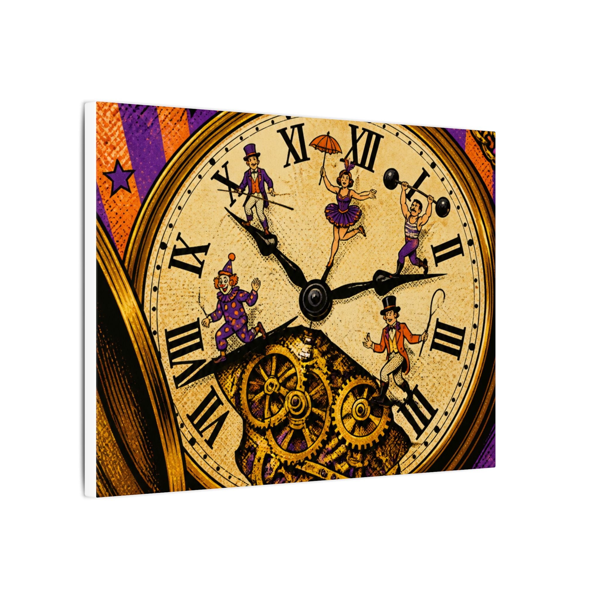 Pocket Watch Performers Wall Art Canvas 16×20 Pop Art Living Room Decor Maximalist Print