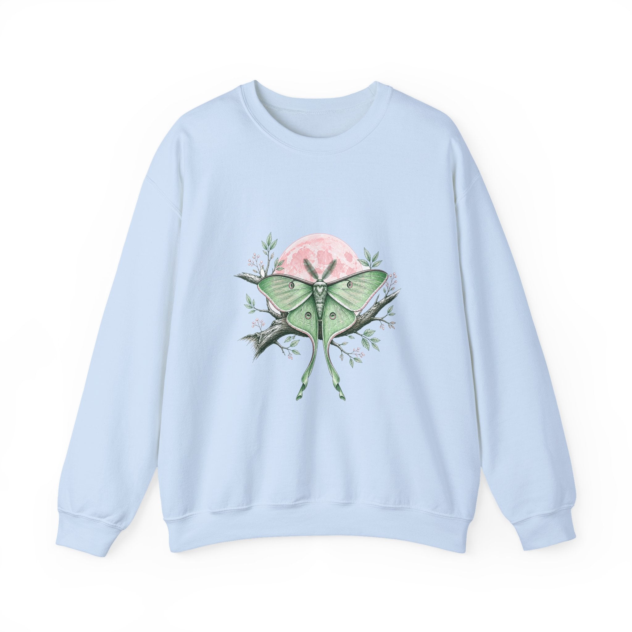Matching Couple Sweatshirt - Butterfly & Moth Matching Couple Crewneck Sweatshirt Hand-Drawn Art His Hers Best Friend Gift - Design B