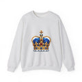 Matching Couple Sweatshirt - Crown & Shield Matching Couple Comfort Colors Crew Geometric Art His Hers Love Gift - Design A