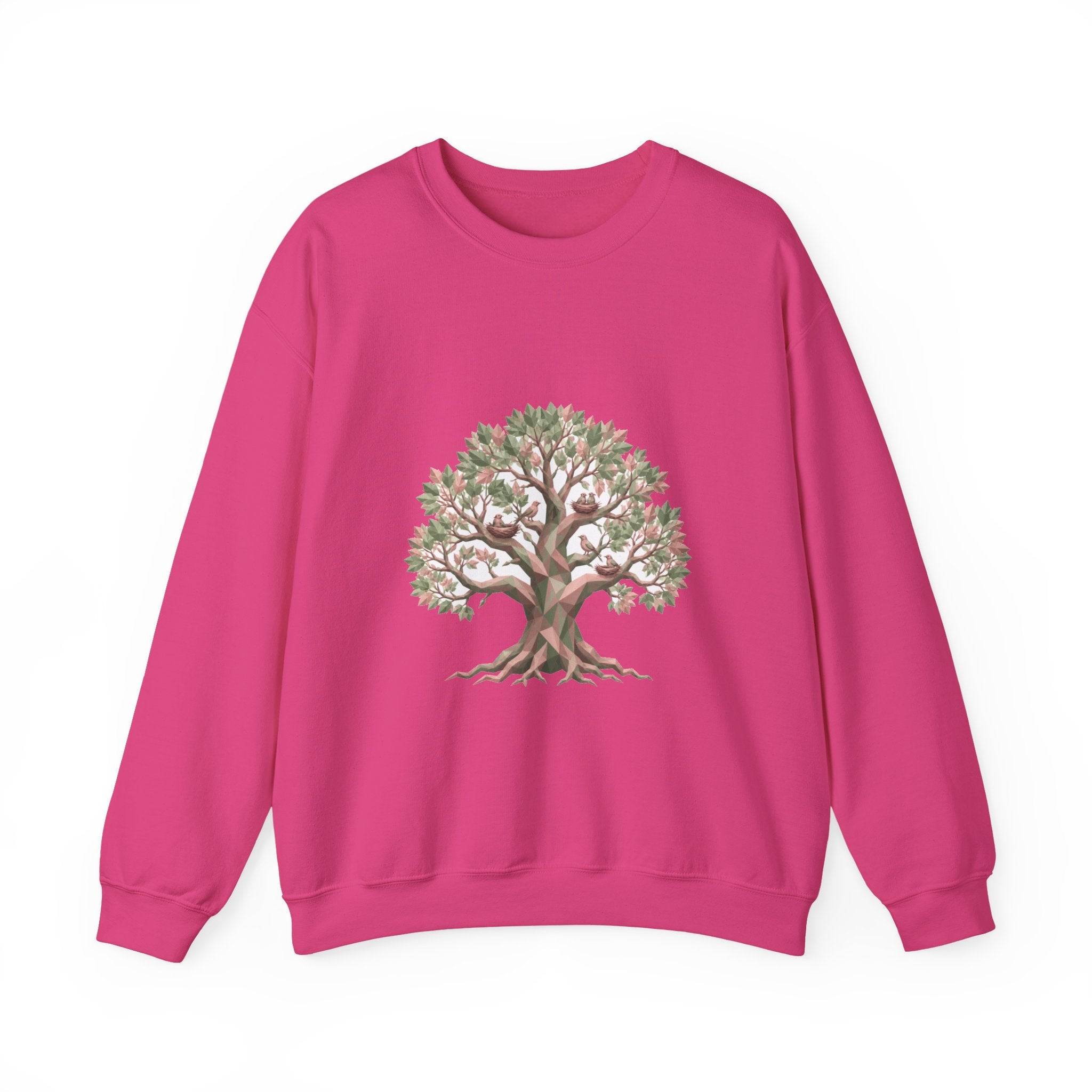 Matching Couple Sweatshirt - Ancient Oak & Deep Roots Matching Couple Crewneck Sweatshirt Geometric Art His Hers Couple Gift - Design A