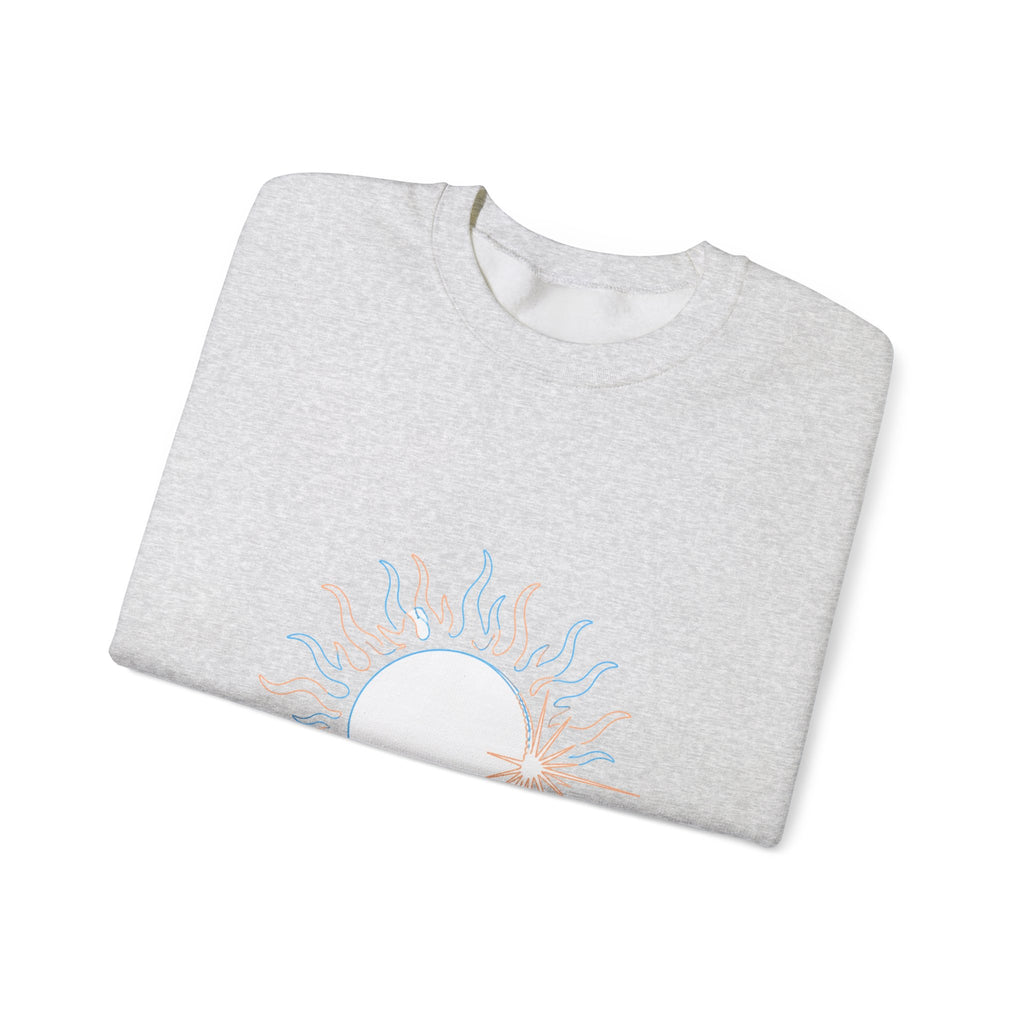 Matching Couple Sweatshirt - Solar & Lunar Eclipse Matching Couple Crewneck Sweatshirt Minimalist Art His Hers Valentine Gift - Design A