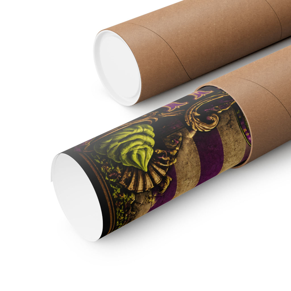 Sushi Roll Cannon Wall Art Poster 18×24 Baroque Home Office Decor Maximalist Print