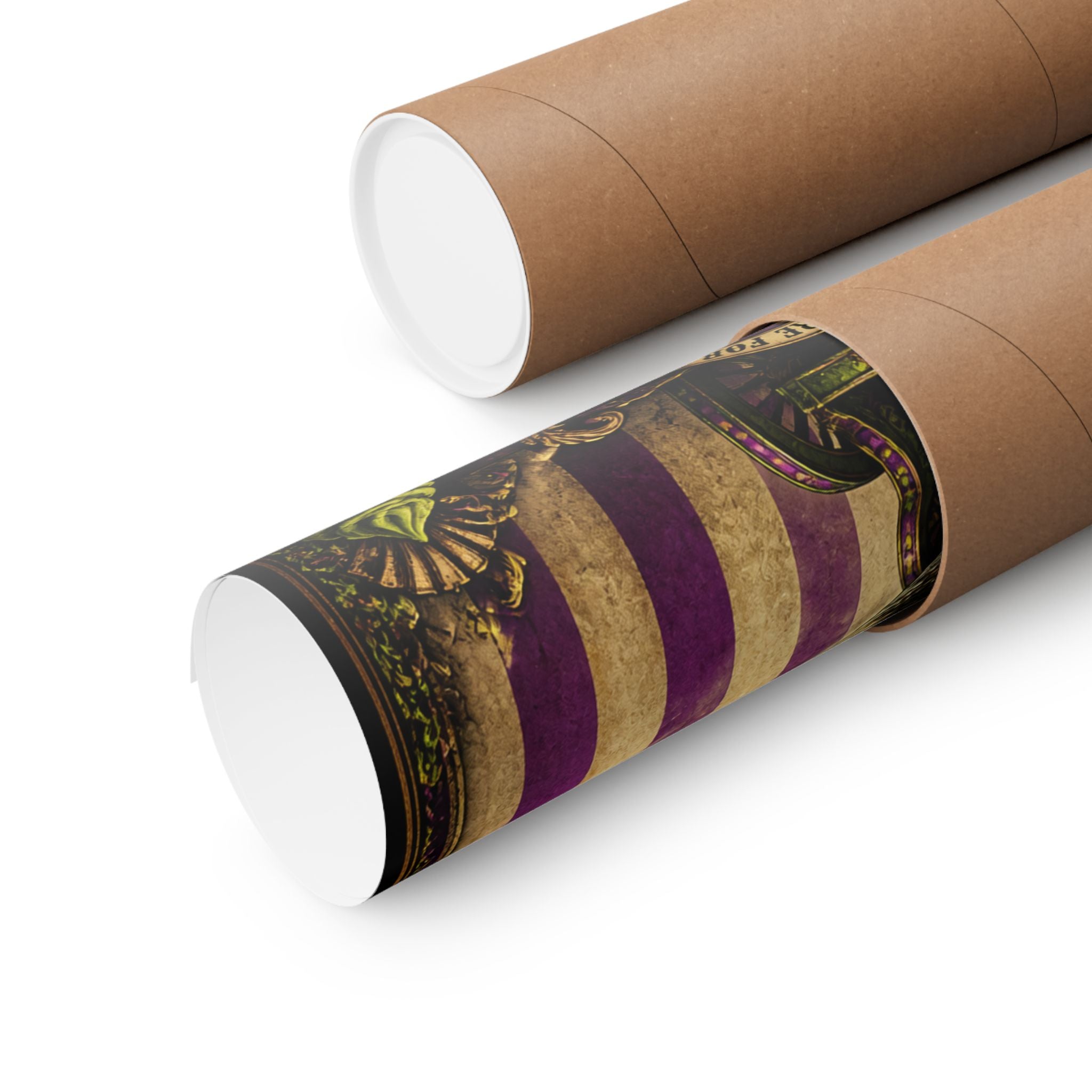 Sushi Roll Cannon Wall Art Poster 18×24 Baroque Home Office Decor Maximalist Print