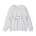 Matching Couple Sweatshirt - Shark & Dolphin Matching Couple Comfort Colors Crew Minimalist Art His Hers Christmas Gift - Design A