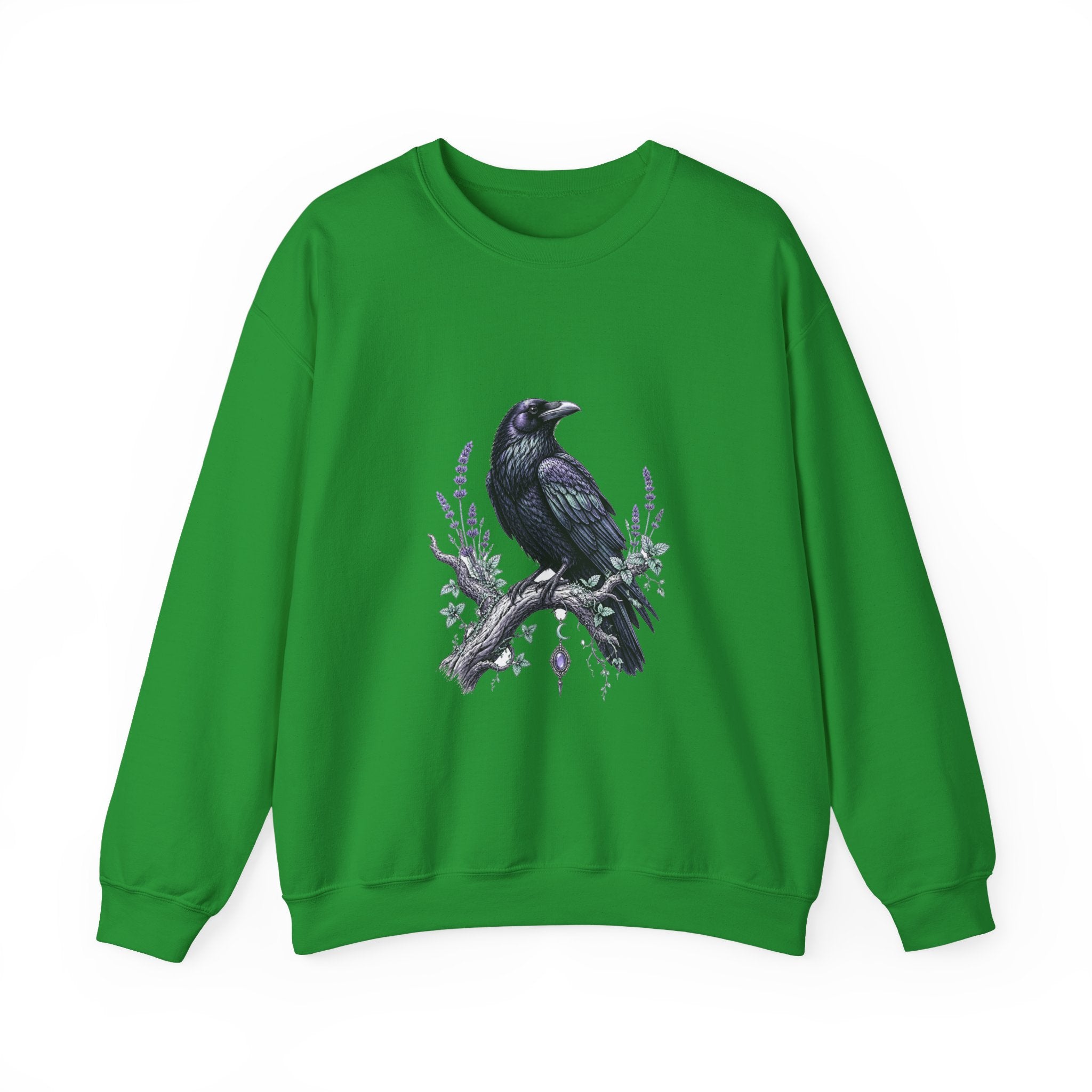 Matching Couple Sweatshirt - Raven & Swan Matching Couple Comfort Colors Crew Hand-Drawn Art His Hers Anniversary Gift - Design A