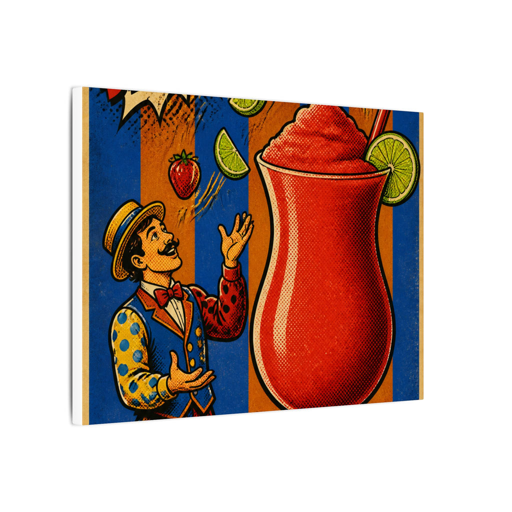 Daiquiri Fruit Juggler Wall Art Canvas 24×36 Pop Art Restaurant Decor Maximalist Print