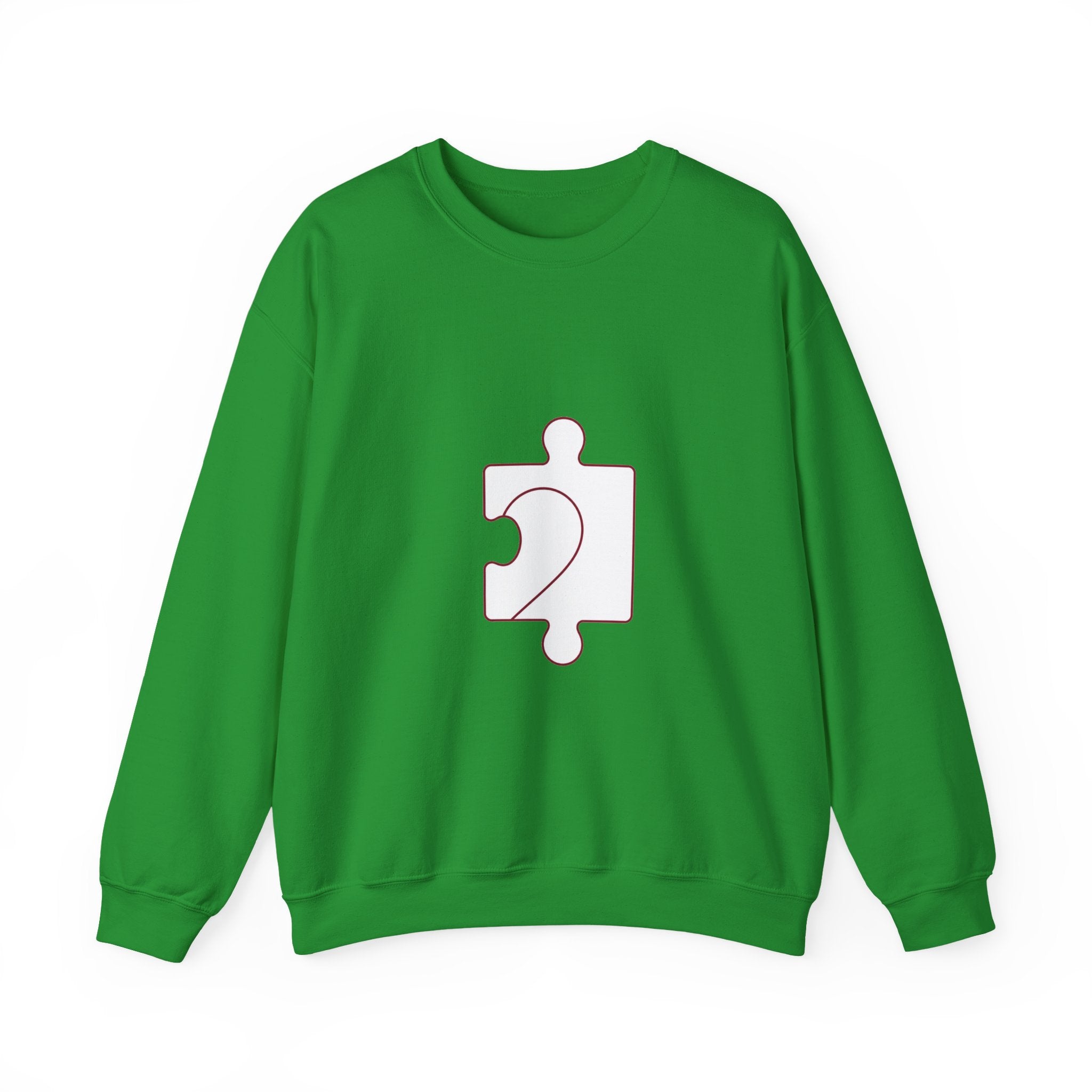 Matching Couple Sweatshirt - Puzzle Pieces Matching Couple Premium Fleece Sweatshirt Minimalist Art His Hers Christmas Gift - Design B