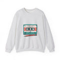 Matching Couple Sweatshirt - Vinyl & Cassette Matching Couple Comfort Colors Crew Hand-Drawn Art His Hers Anniversary Gift - Design B