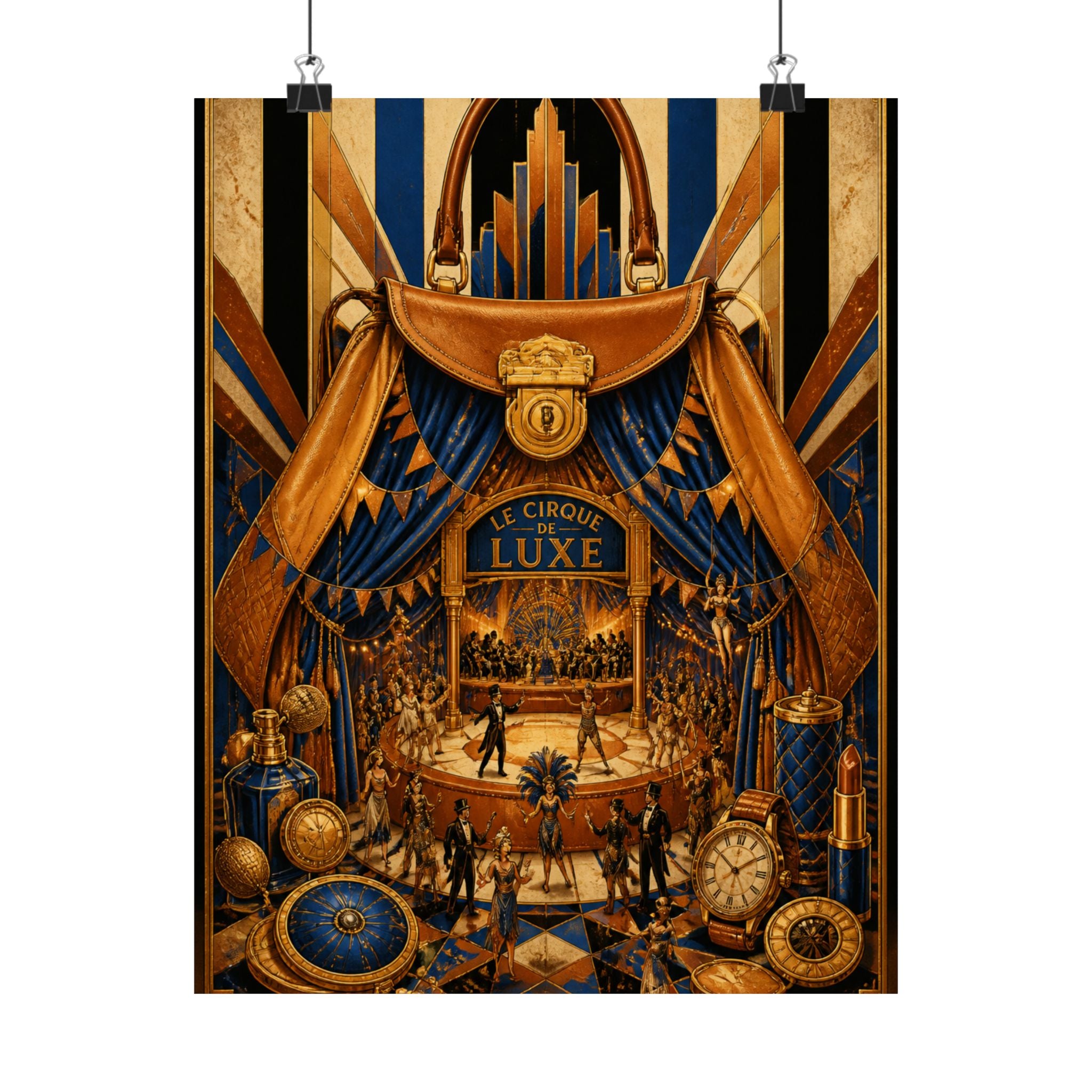 Handbag Big Top Wall Art Poster 24×36 Art Deco Bar Area Decor Maximalist Print