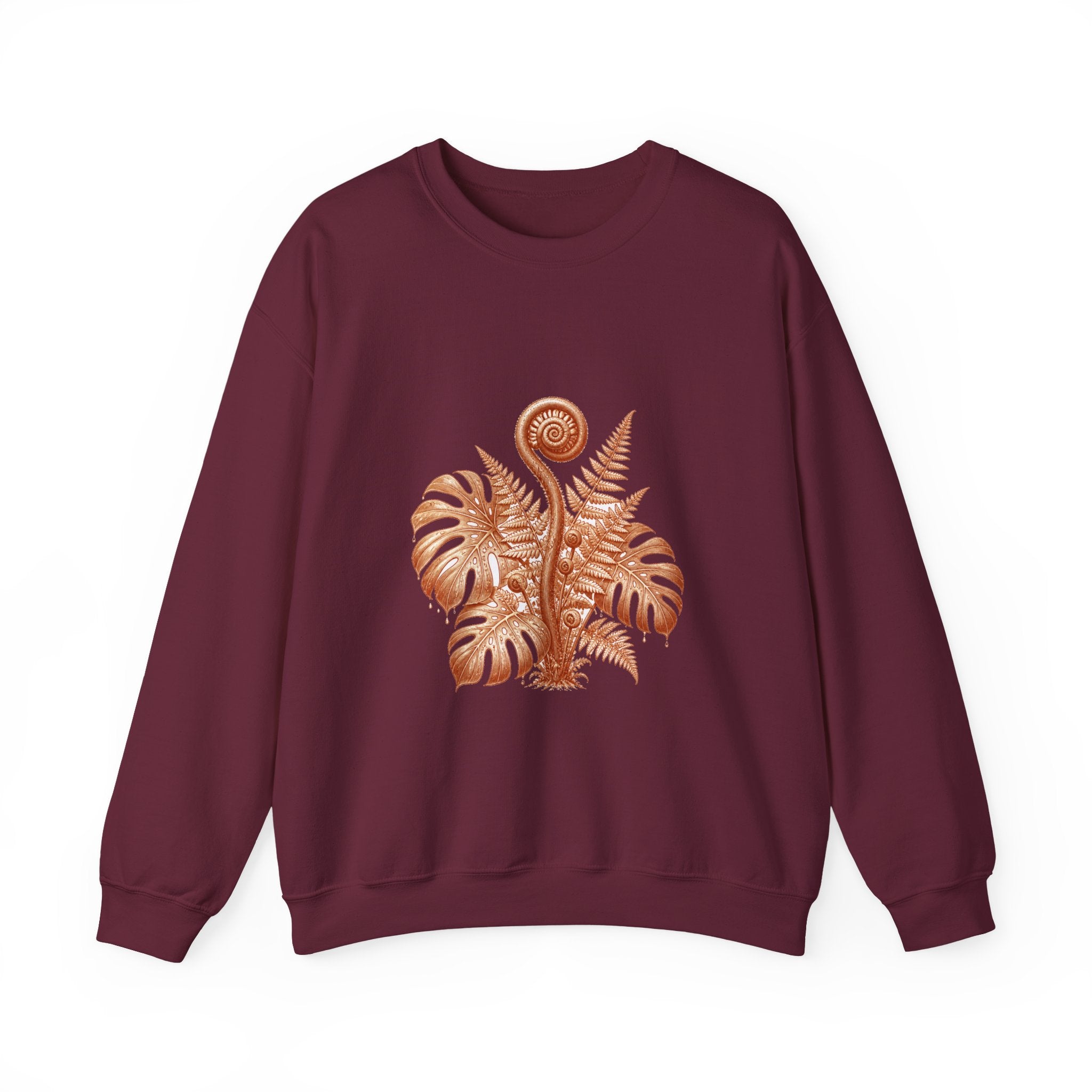 Matching Couple Sweatshirt - Desert & Rainforest Matching Couple Crewneck Sweatshirt Vintage Art His Hers Wedding Gift - Design B
