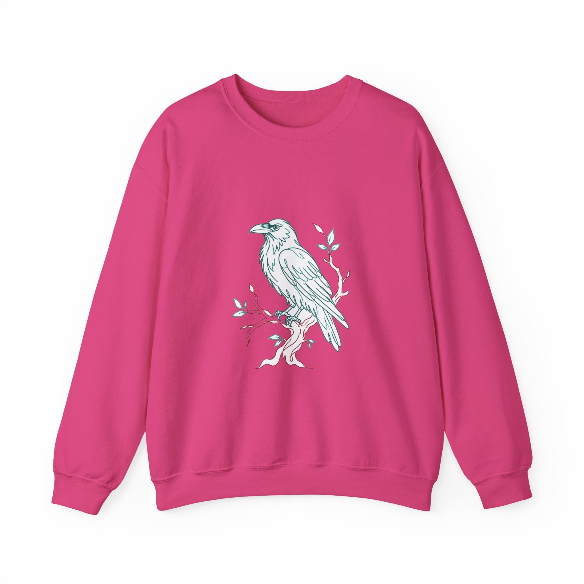Matching Couple Sweatshirt - Raven & Swan Matching Couple Premium Fleece Sweatshirt Minimalist Art His Hers Christmas Gift - Design A
