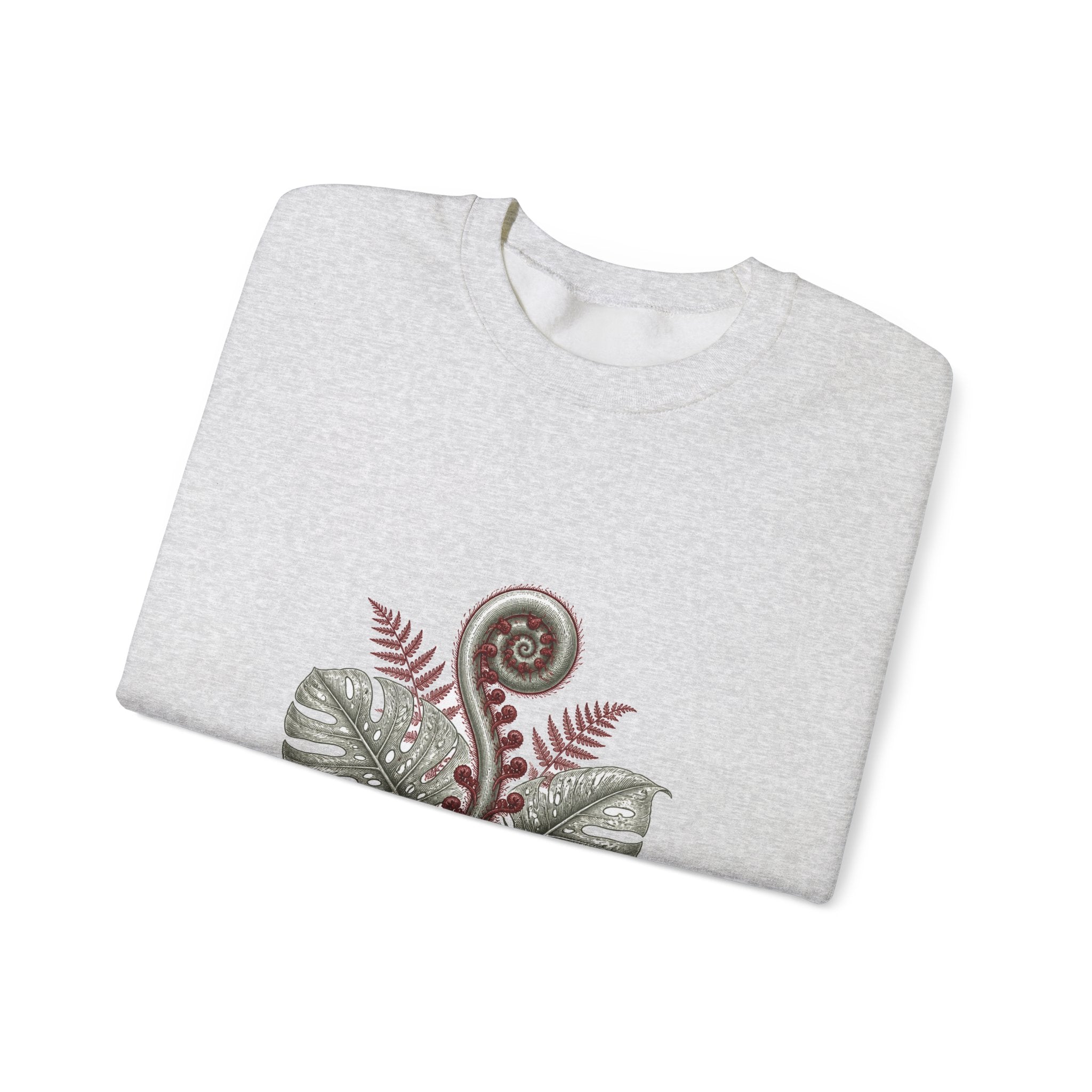 Matching Couple Sweatshirt - Desert & Rainforest Matching Couple Premium Fleece Sweatshirt Vintage Art His Hers Honeymoon Gift - Design B