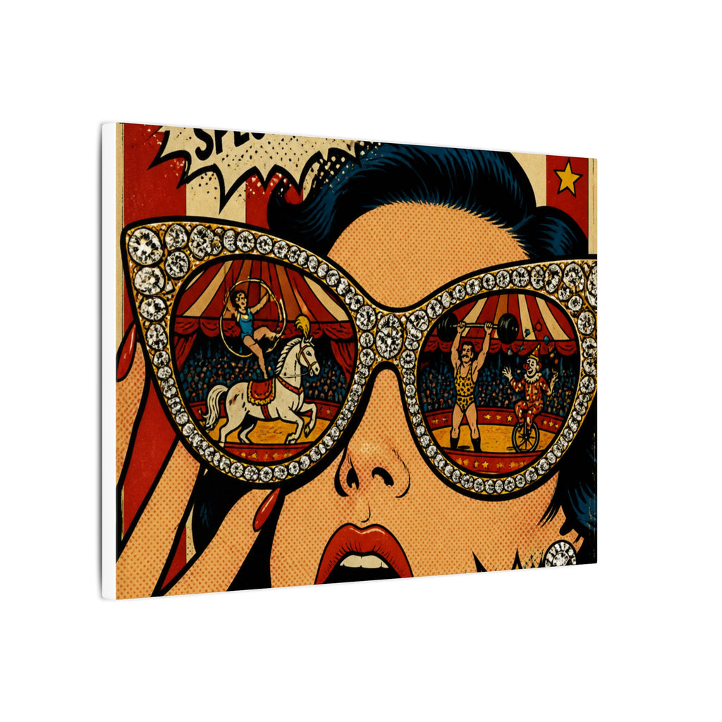 Sunglasses Circus Ring Wall Art Canvas 16×20 Pop Art Living Room Decor Maximalist Print