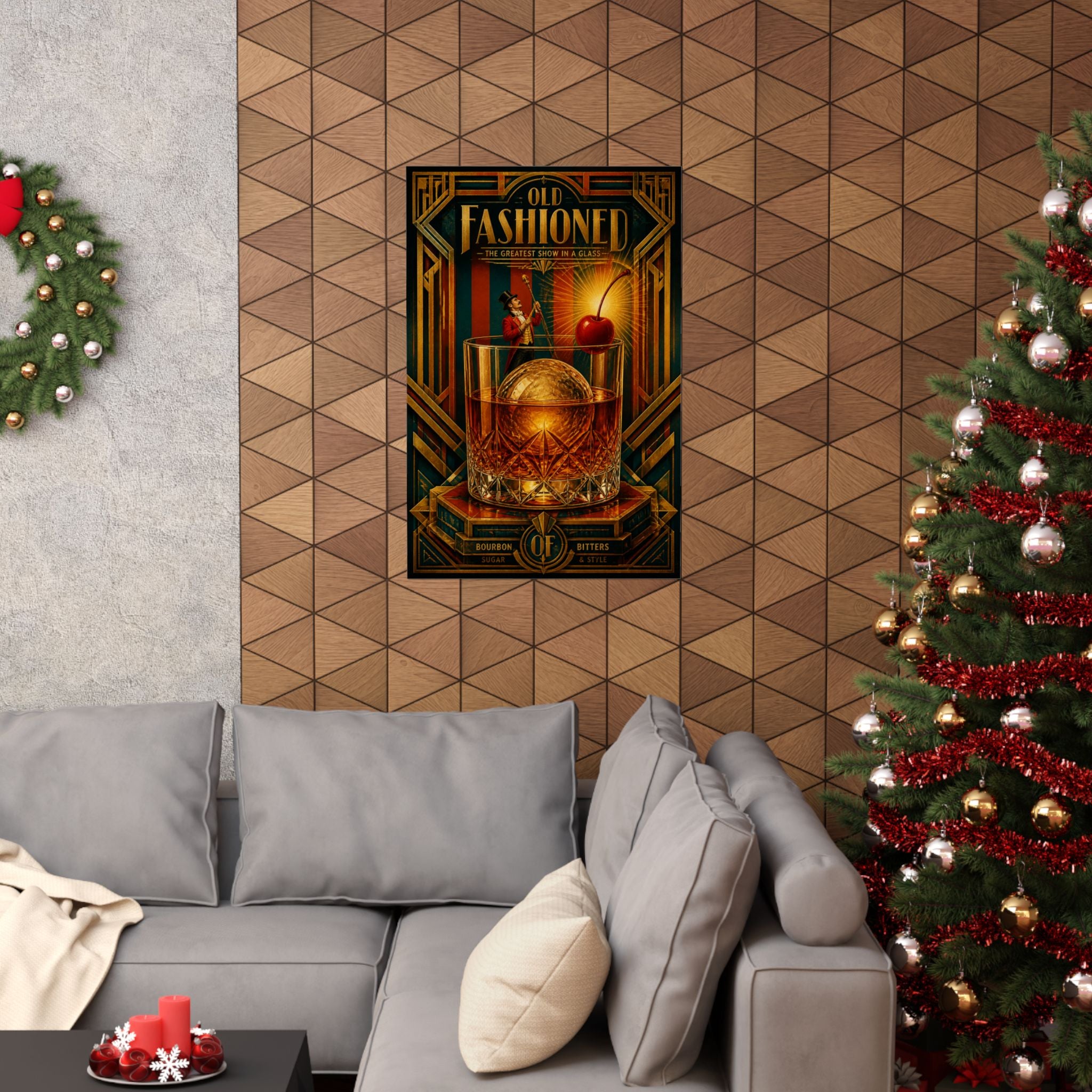 Old Fashioned Ringmaster Wall Art Poster 18×24 Art Deco Entryway Decor Maximalist Print