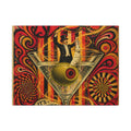 Martini Magician Wall Art Canvas 16×20 Psychedelic Cafe Decor Maximalist Print