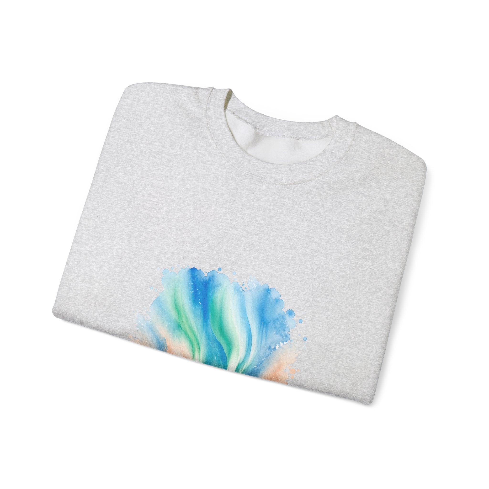 Matching Couple Sweatshirt - Aurora & Southern Cross Matching Couple Comfort Colors Crew Watercolor Art His Hers Birthday Gift - Design A