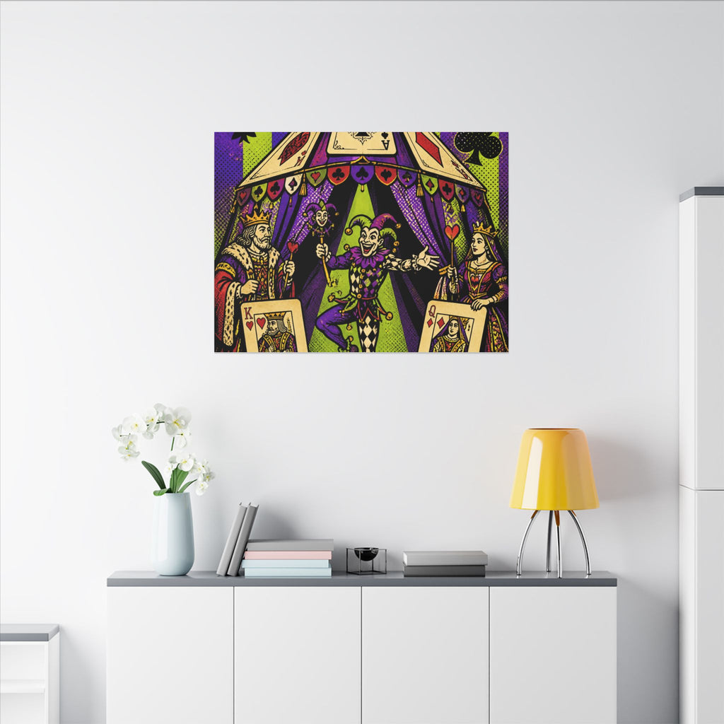 Playing Cards Tent Wall Art Canvas 16×20 Pop Art Living Room Decor Maximalist Print