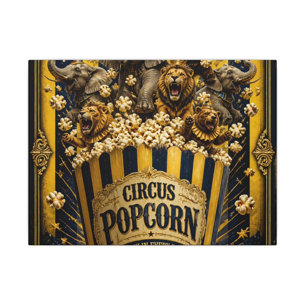 Popcorn Box Animals Wall Art Canvas 24×36 Baroque Studio Decor Maximalist Print