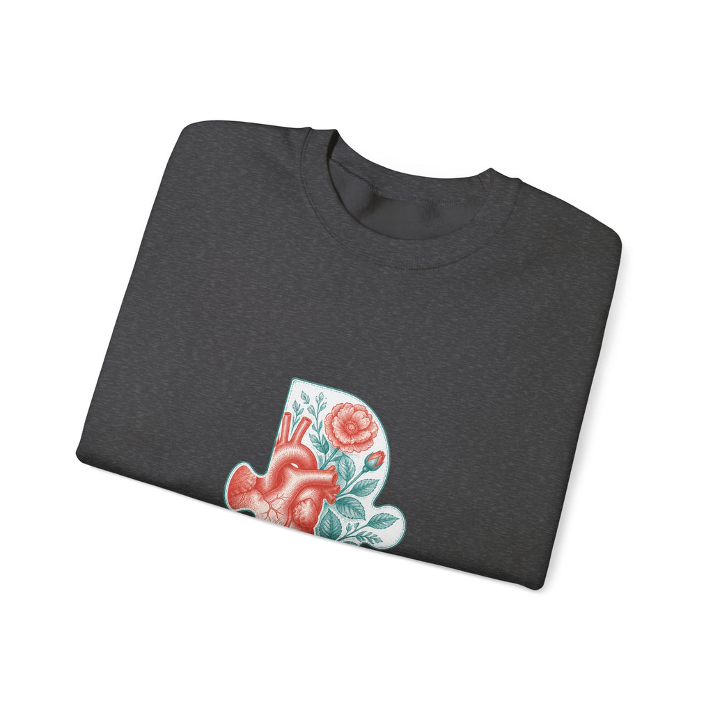 Matching Couple Sweatshirt - Puzzle Pieces Matching Couple Crewneck Sweatshirt Vintage Art His Hers Wedding Gift - Design B