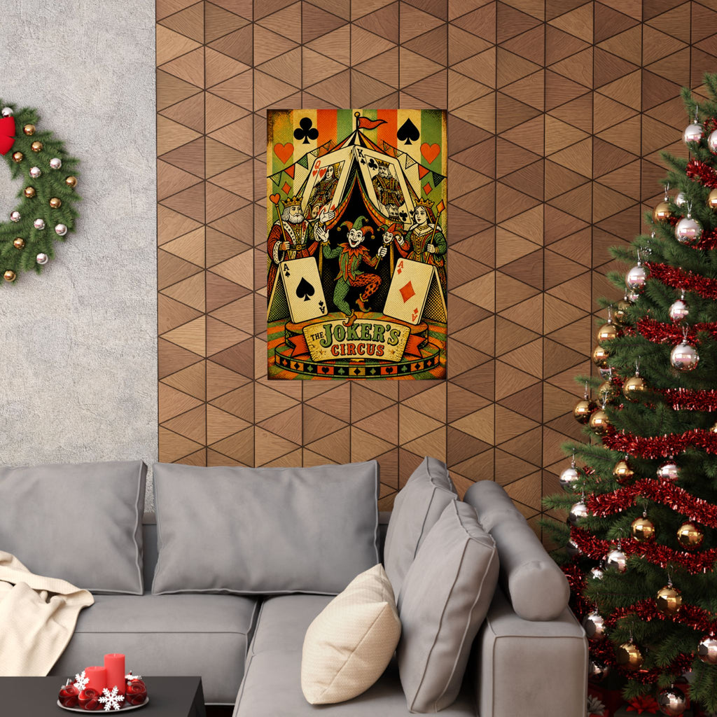 Playing Cards Tent Wall Art Poster 18×24 Pop Art Living Room Decor Maximalist Print