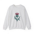 Matching Couple Sweatshirt - Lavender & Thistle Matching Couple Comfort Colors Crew Hand-Drawn Art His Hers Anniversary Gift - Design B